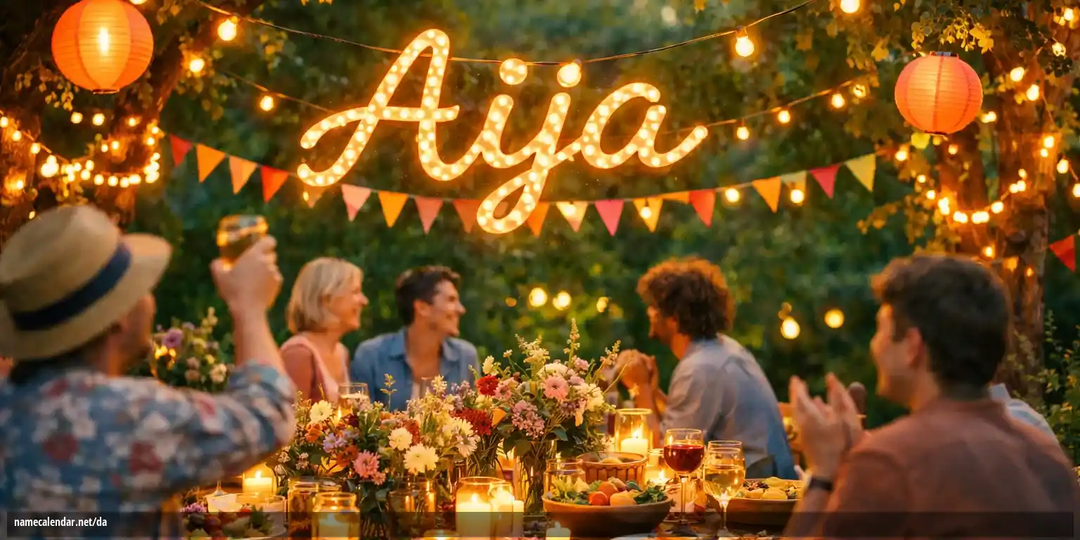 Fejring af navnedag og navn - Aija