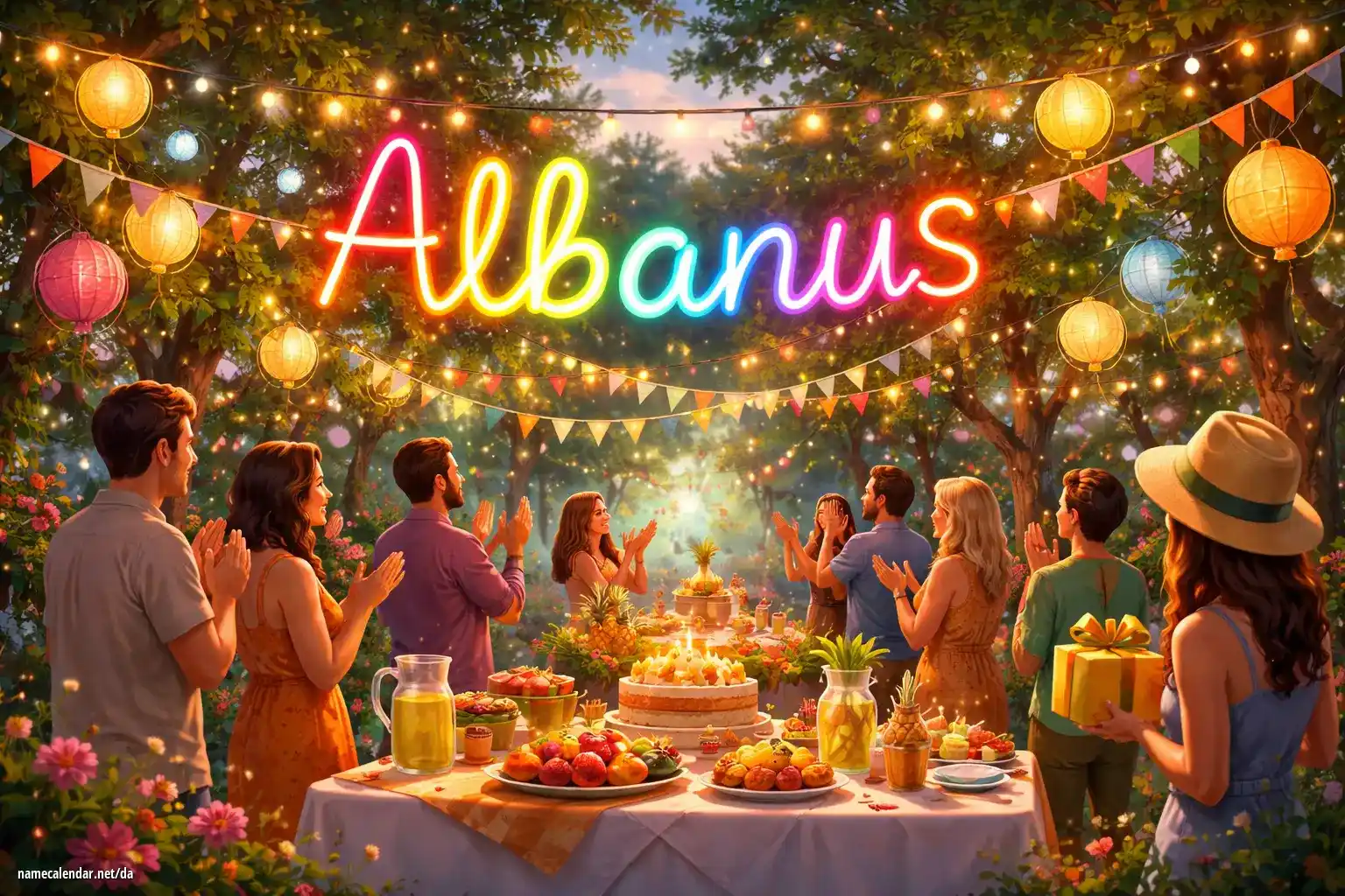 Fejring af navnedag og navn - Albanus