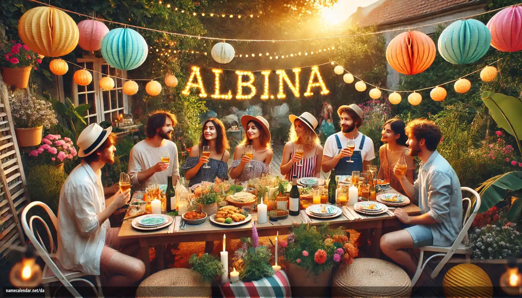 Fejring af navnedag og navn - Albina