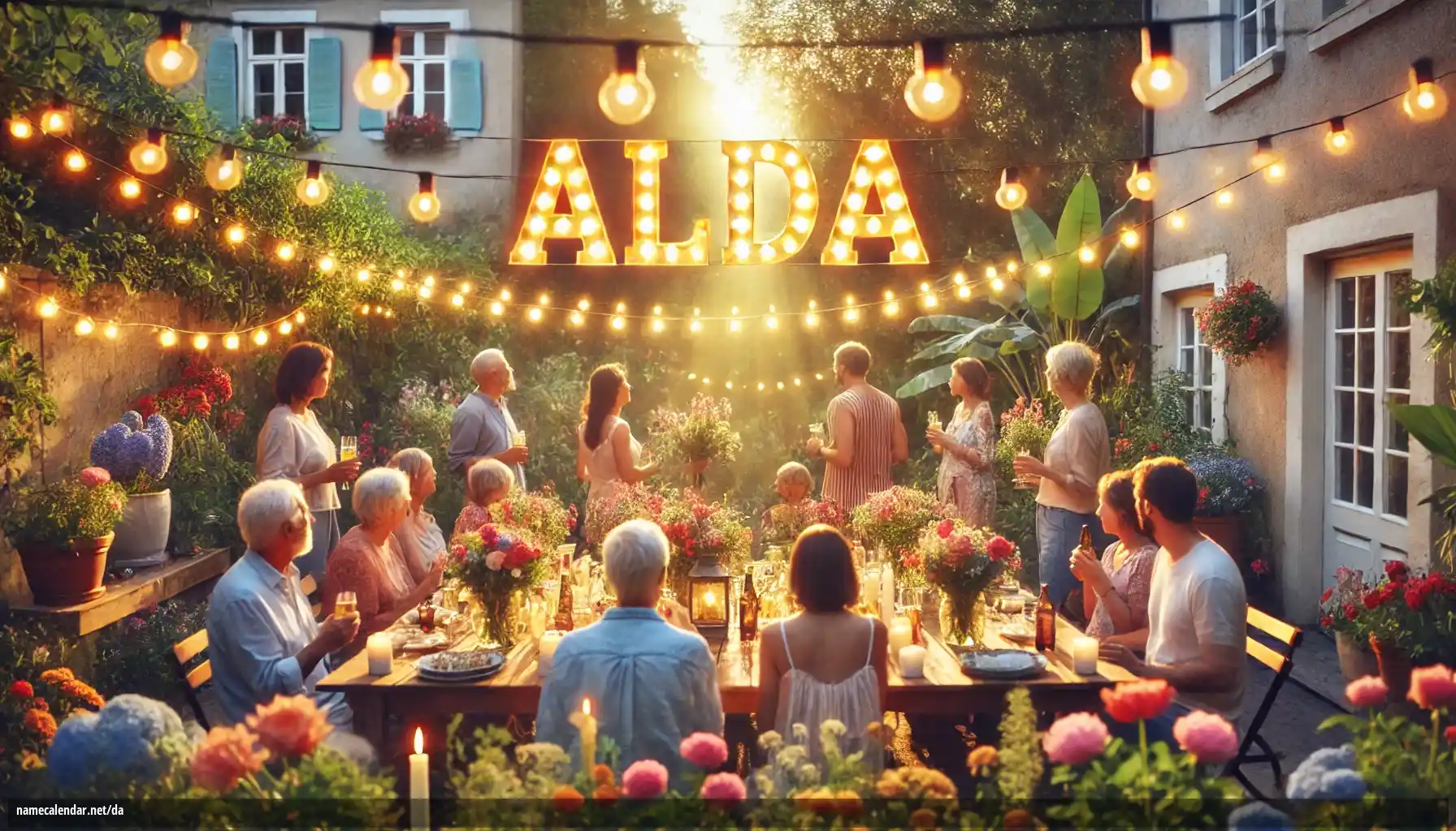 Fejring af navnedag og navn - Alda