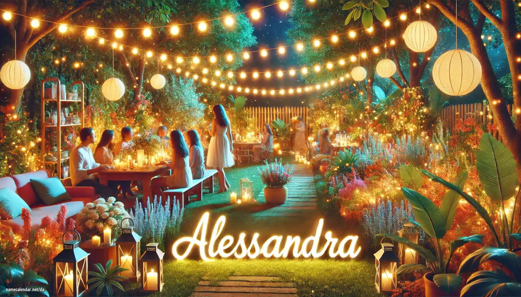 Fejring af navnedag og navn - Alessandra