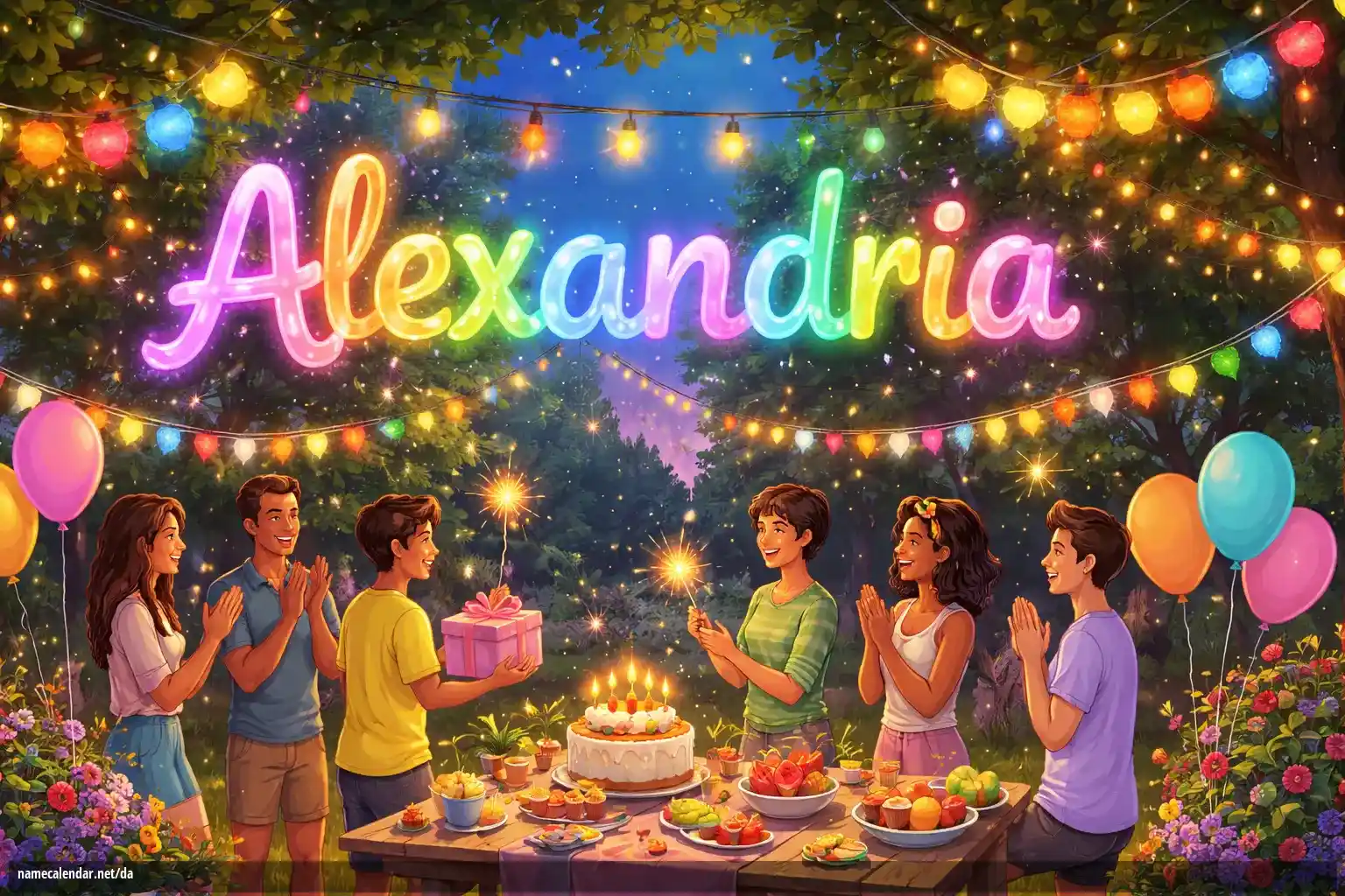 Fejring af navnedag og navn - Alexandria