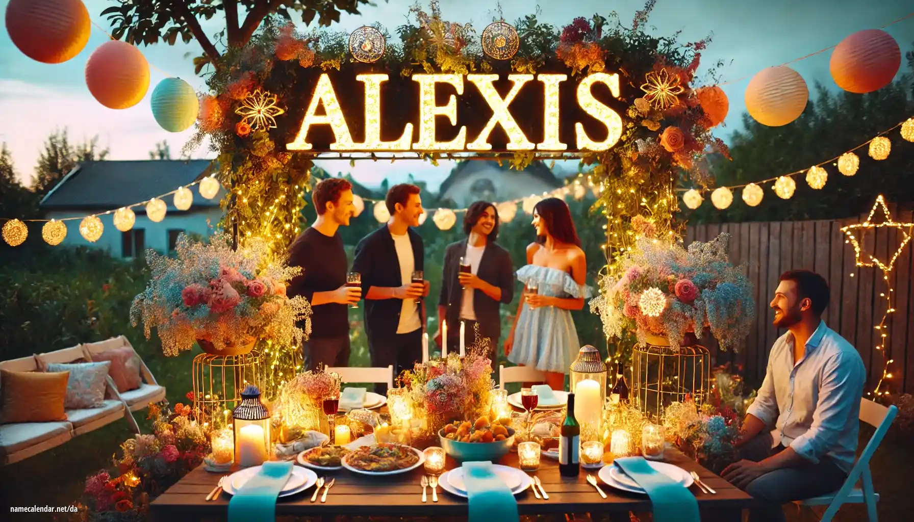 Fejring af navnedag og navn - Alexis