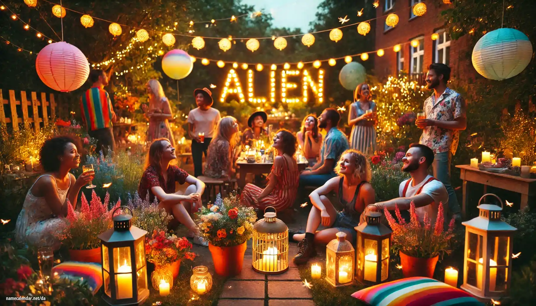 Fejring af navnedag og navn - Alien