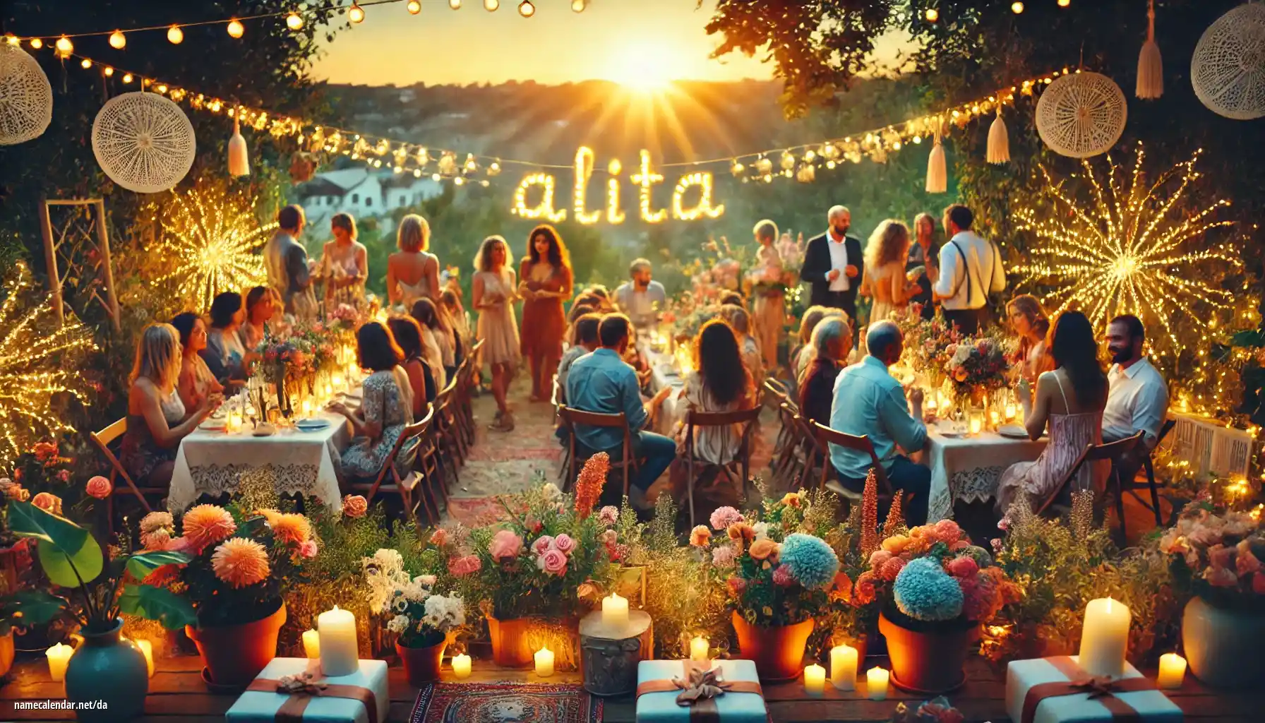 Fejring af navnedag og navn - Alita