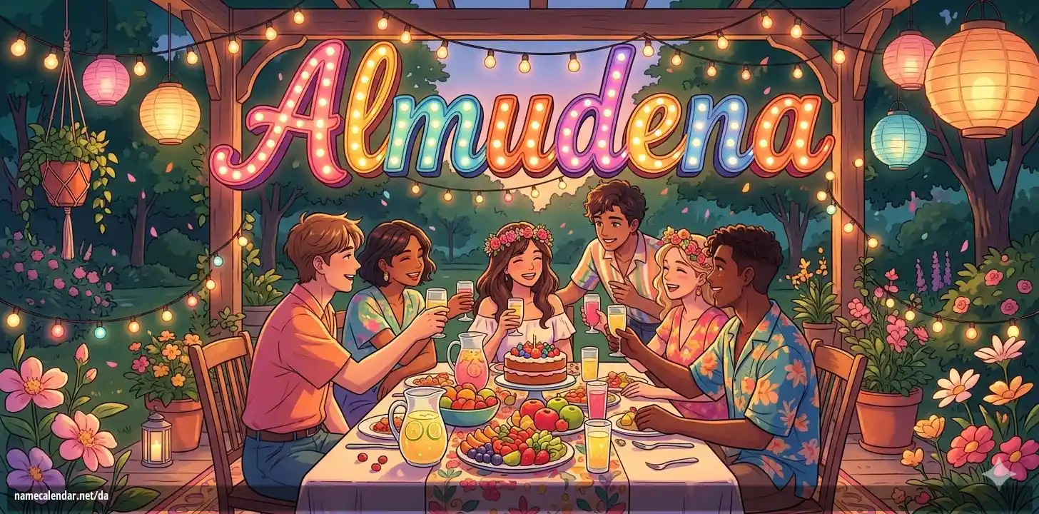 Fejring af navnedag og navn - Almudena