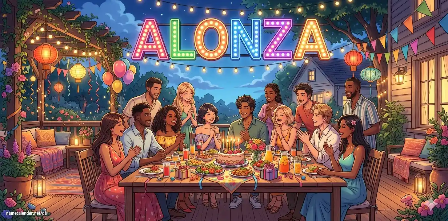 Fejring af navnedag og navn - Alonza