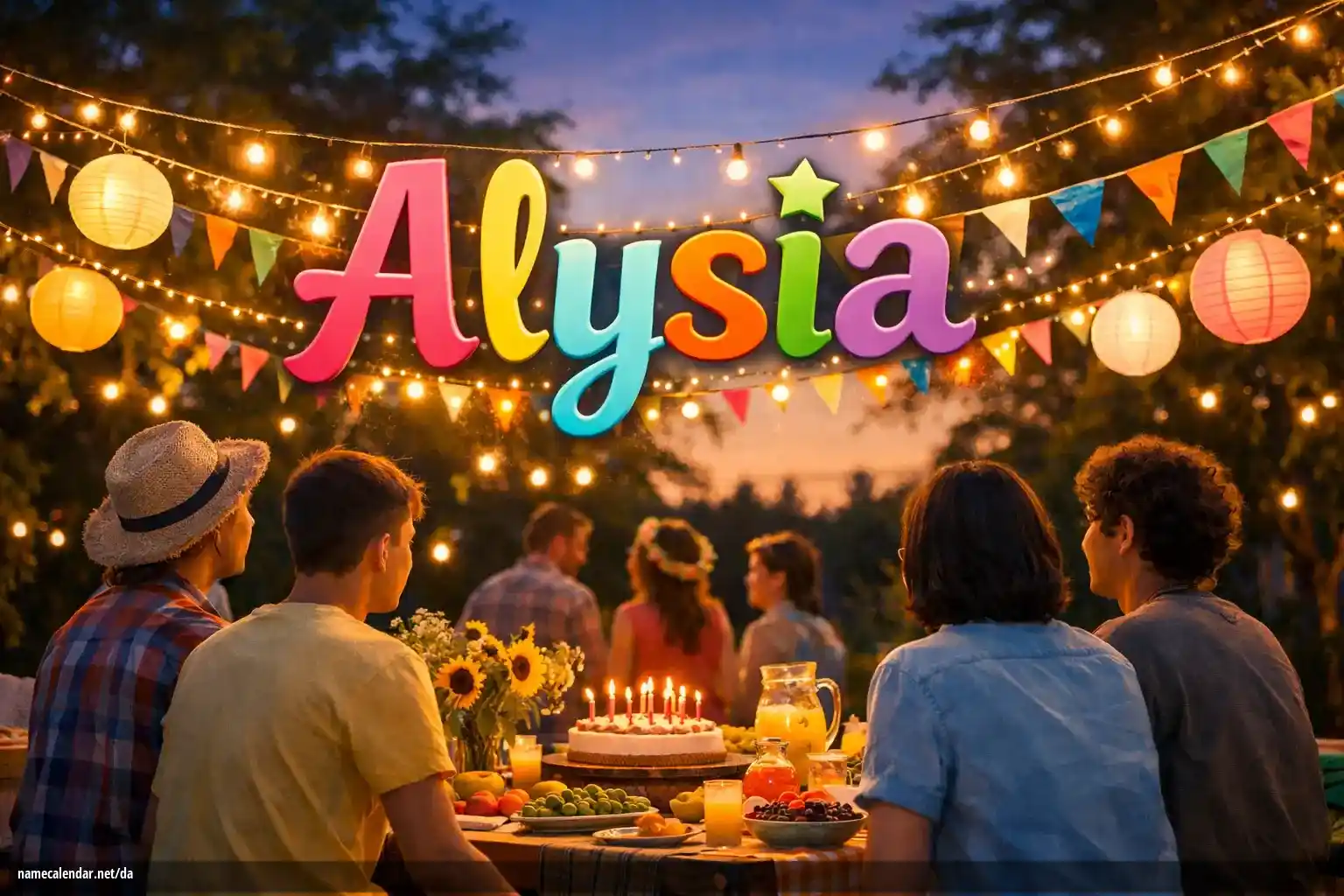 Fejring af navnedag og navn - Alysia