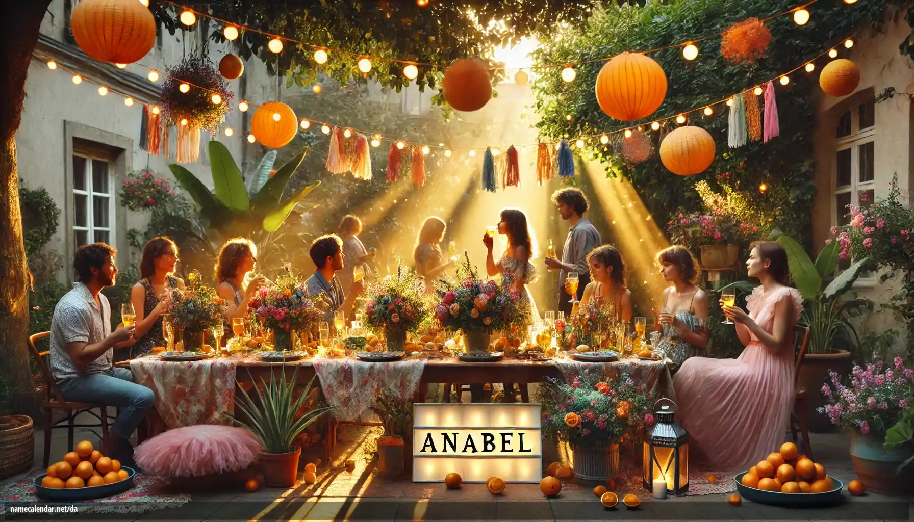 Fejring af navnedag og navn - Anabel