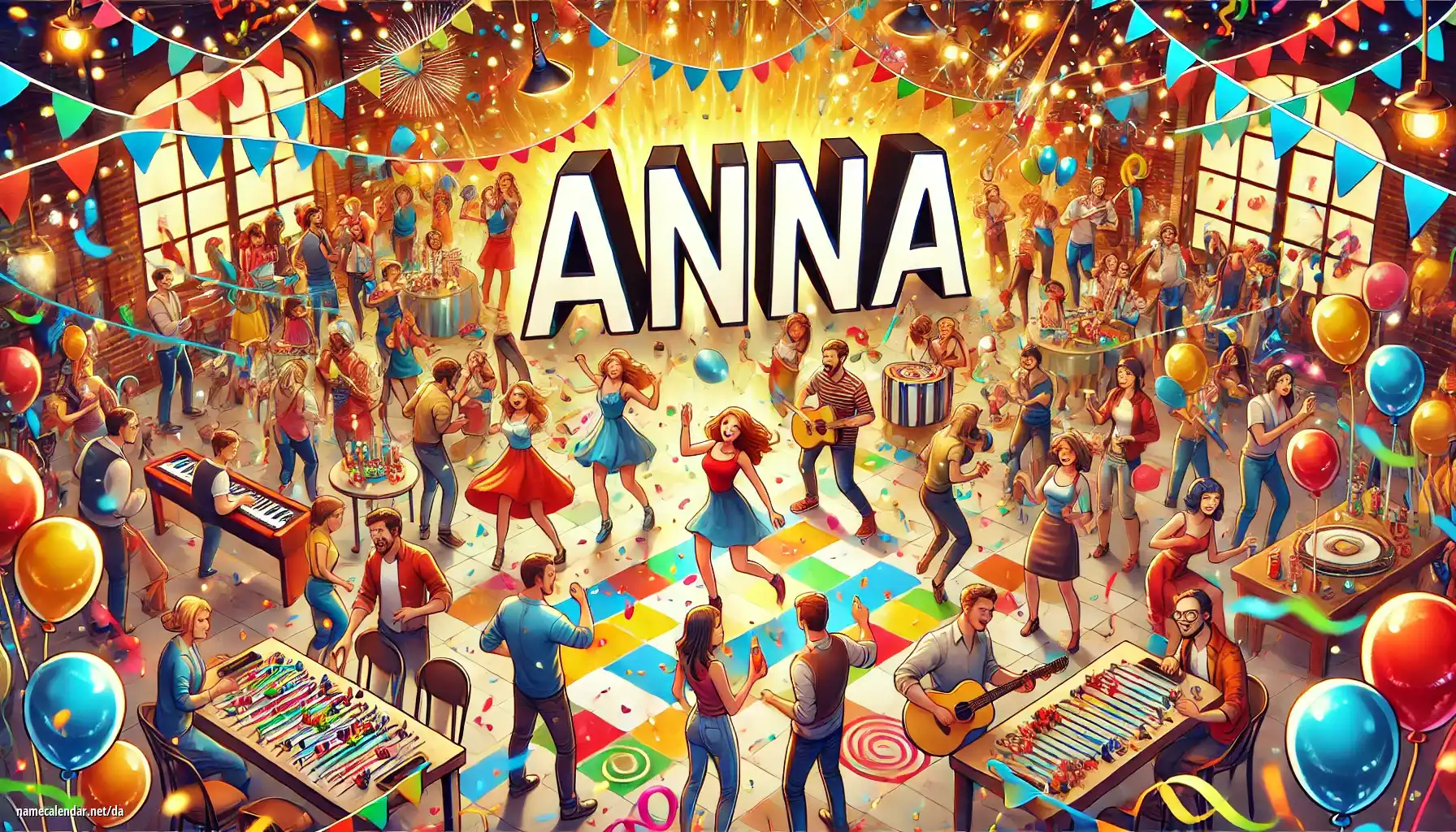 Fejring af navnedag og navn - Anna