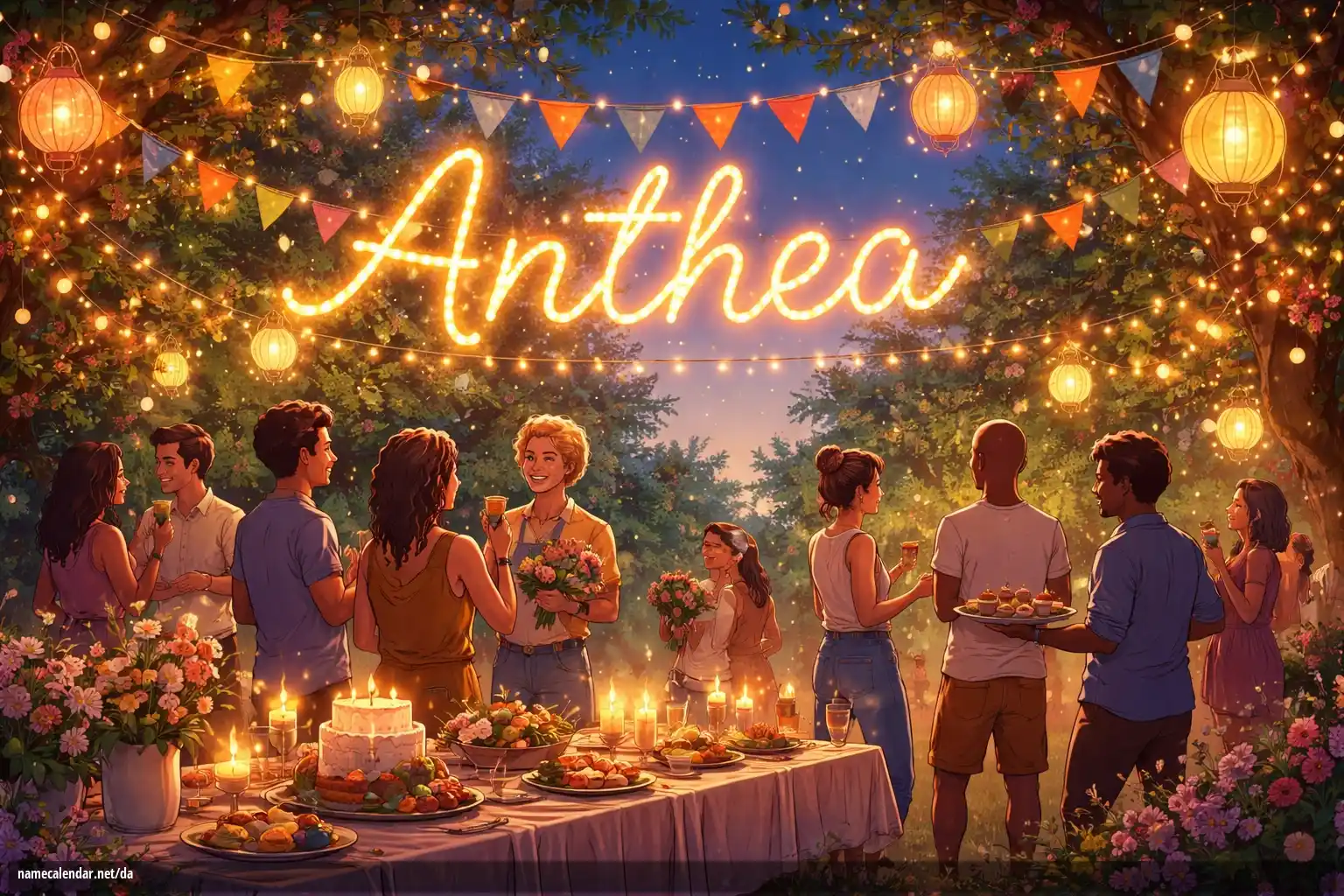 Fejring af navnedag og navn - Anthea