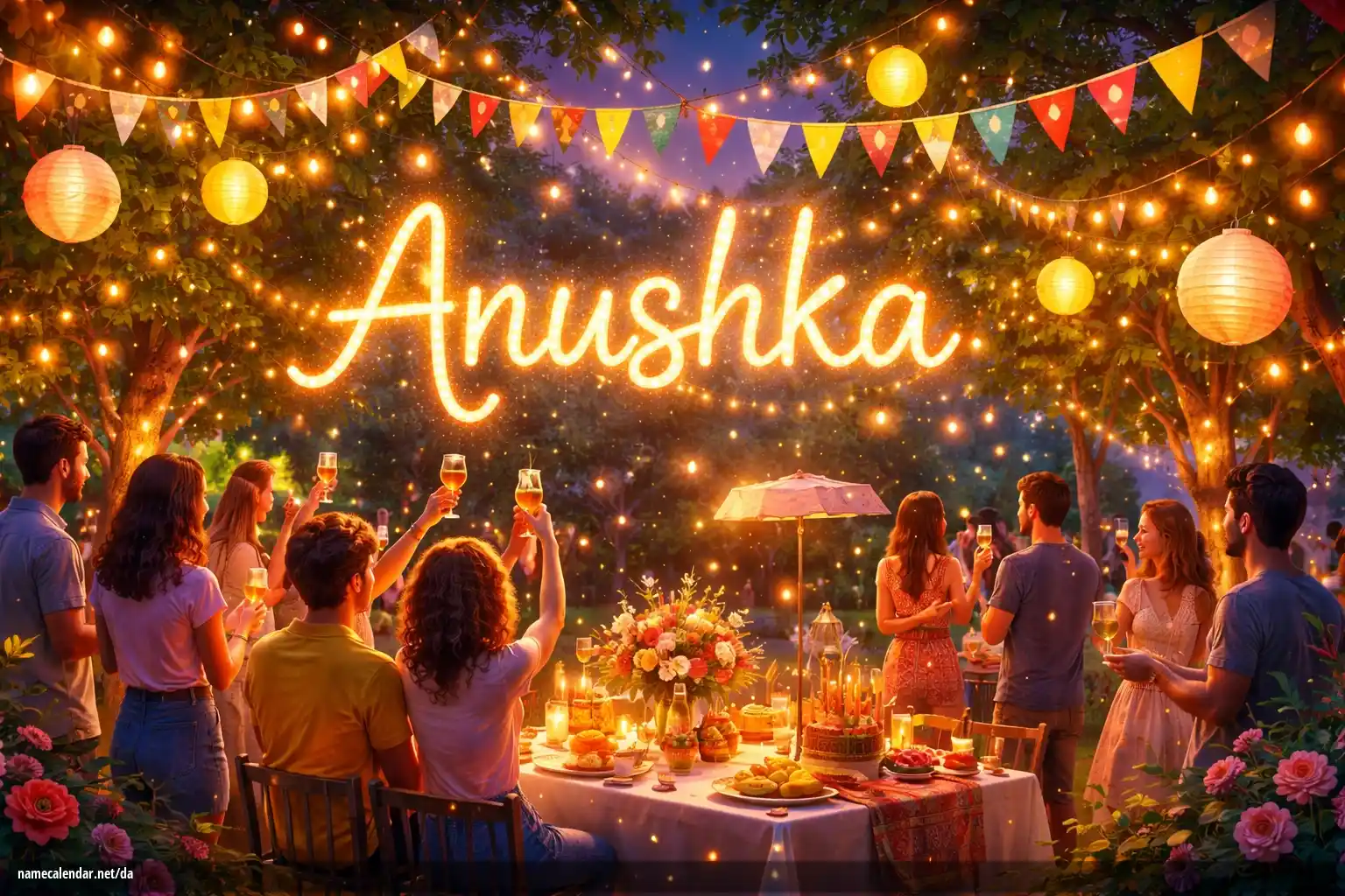 Fejring af navnedag og navn - Anushka