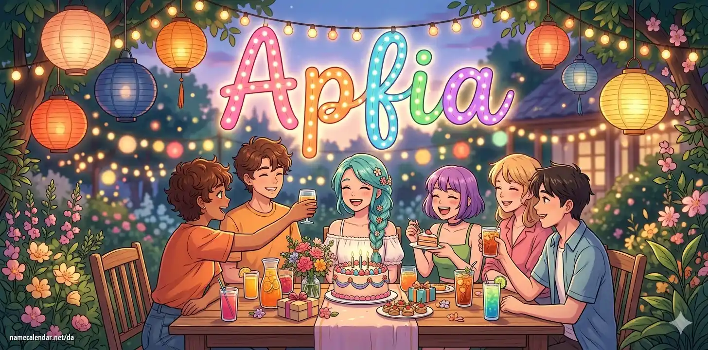 Fejring af navnedag og navn - Apfia