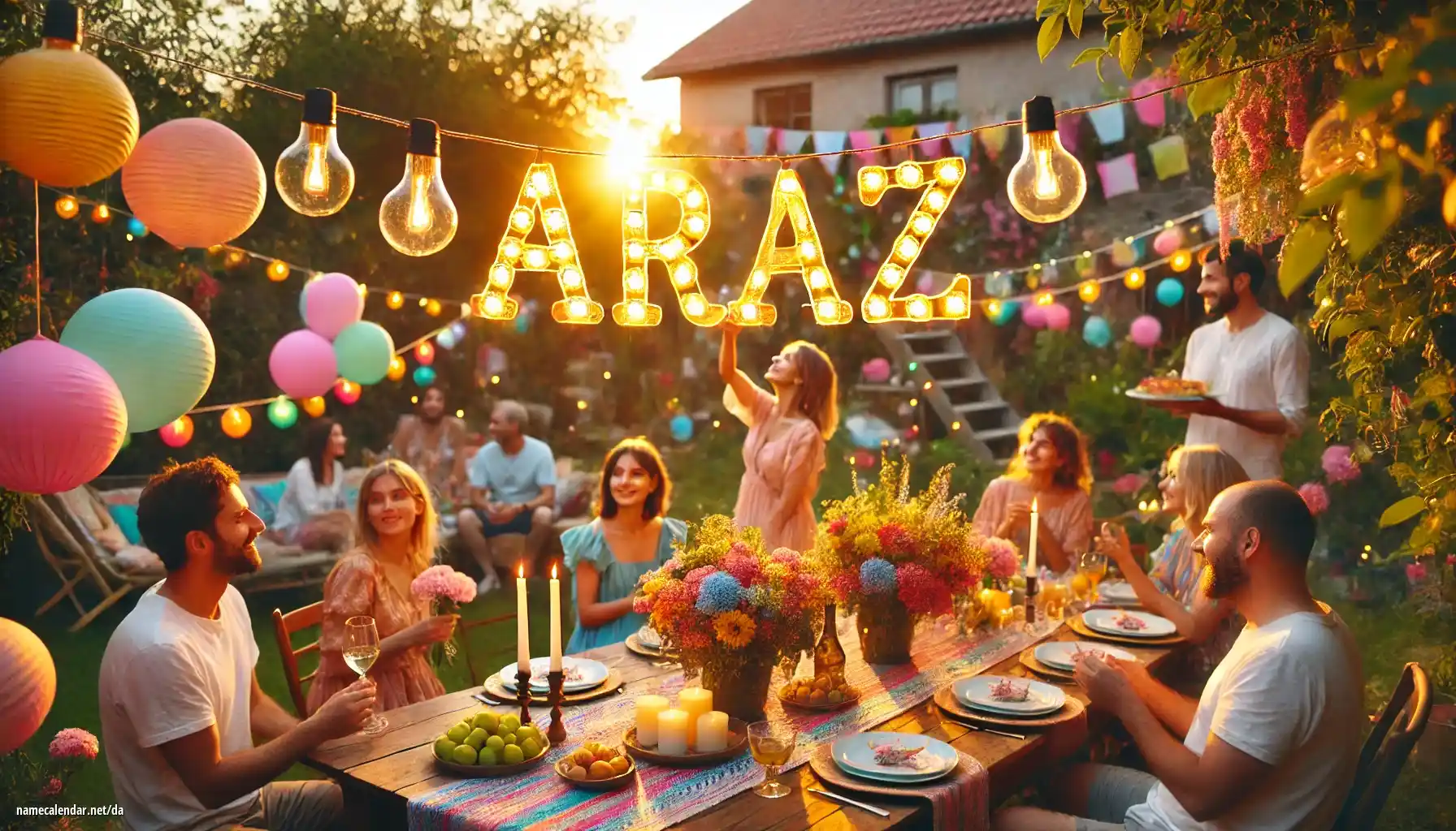 Fejring af navnedag og navn - Araz