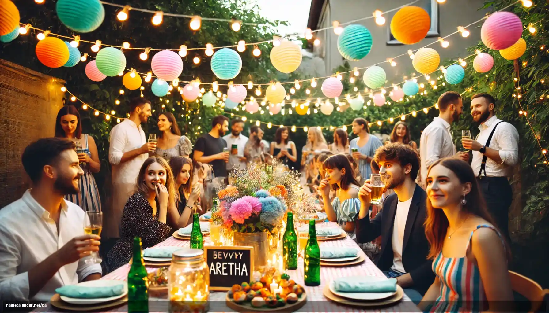 Fejring af navnedag og navn - Aretha