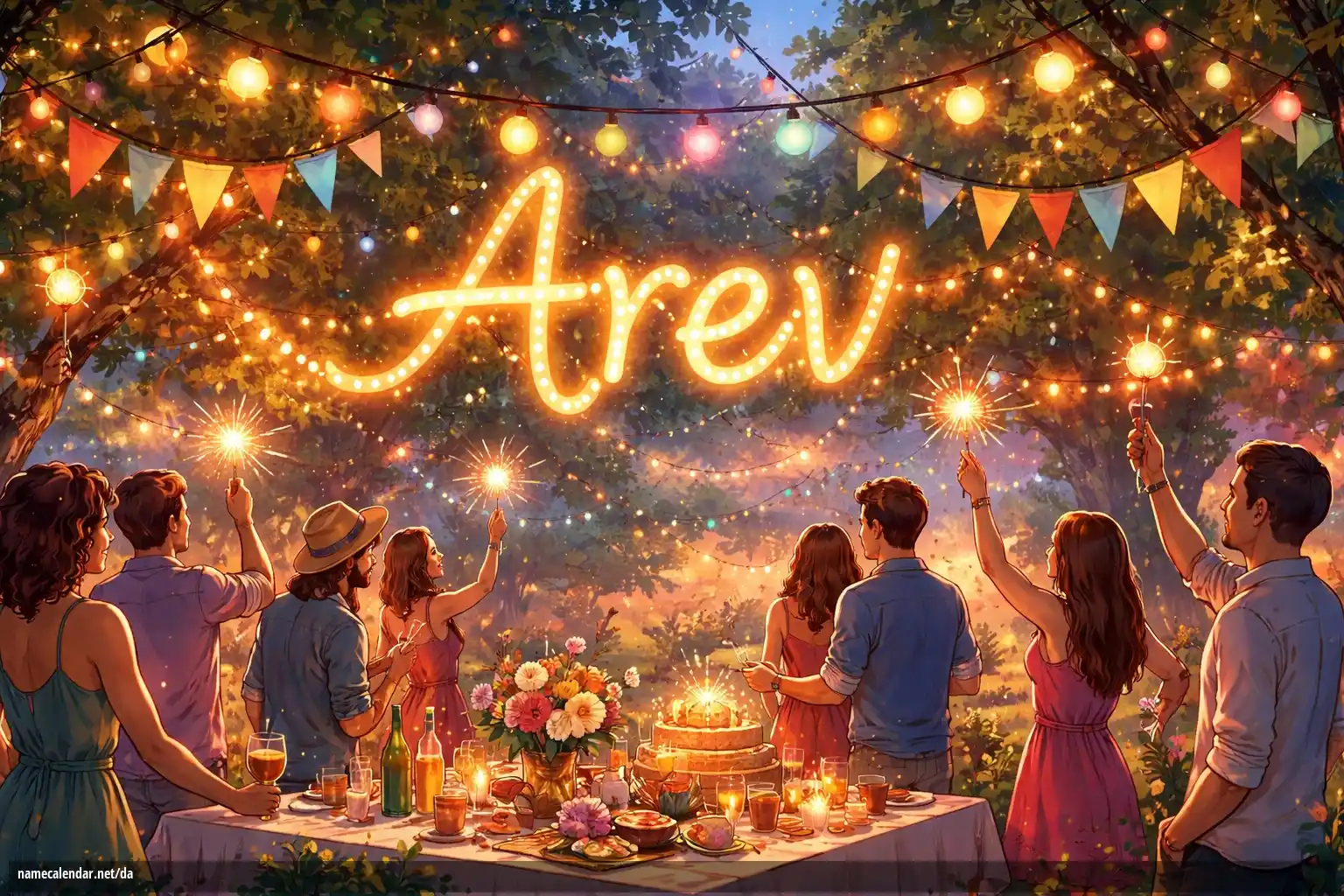 Fejring af navnedag og navn - Arev