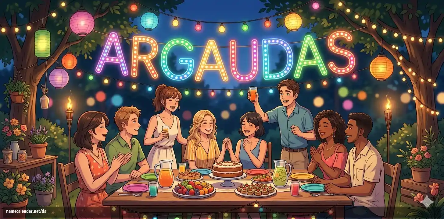 Fejring af navnedag og navn - Argaudas