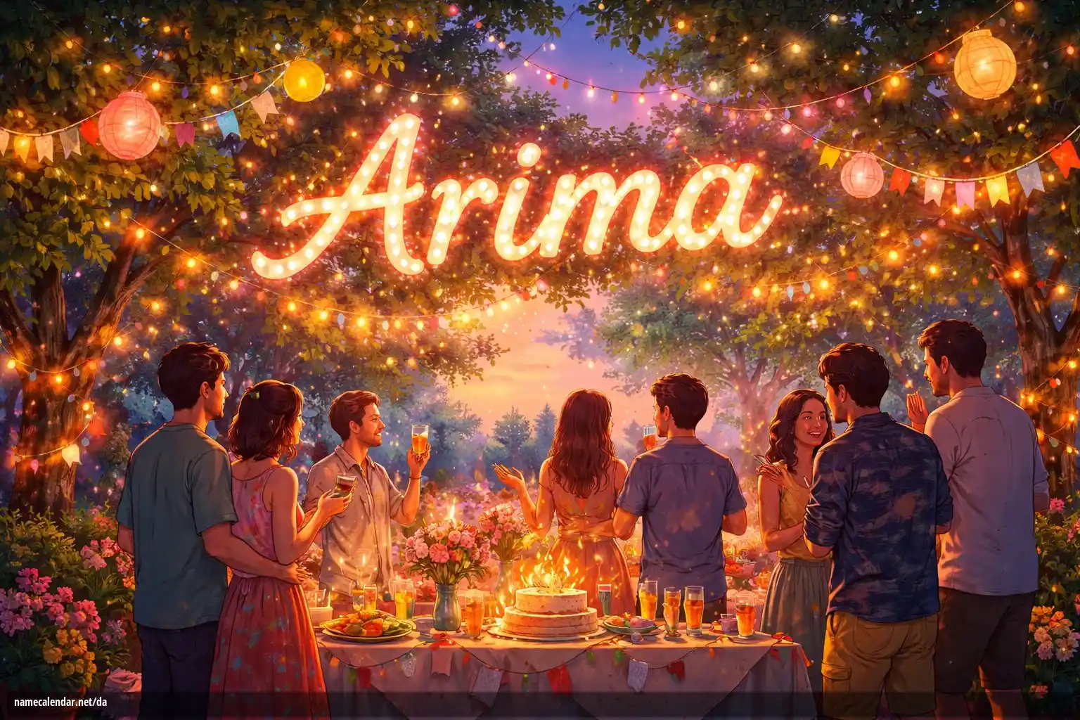 Fejring af navnedag og navn - Arima