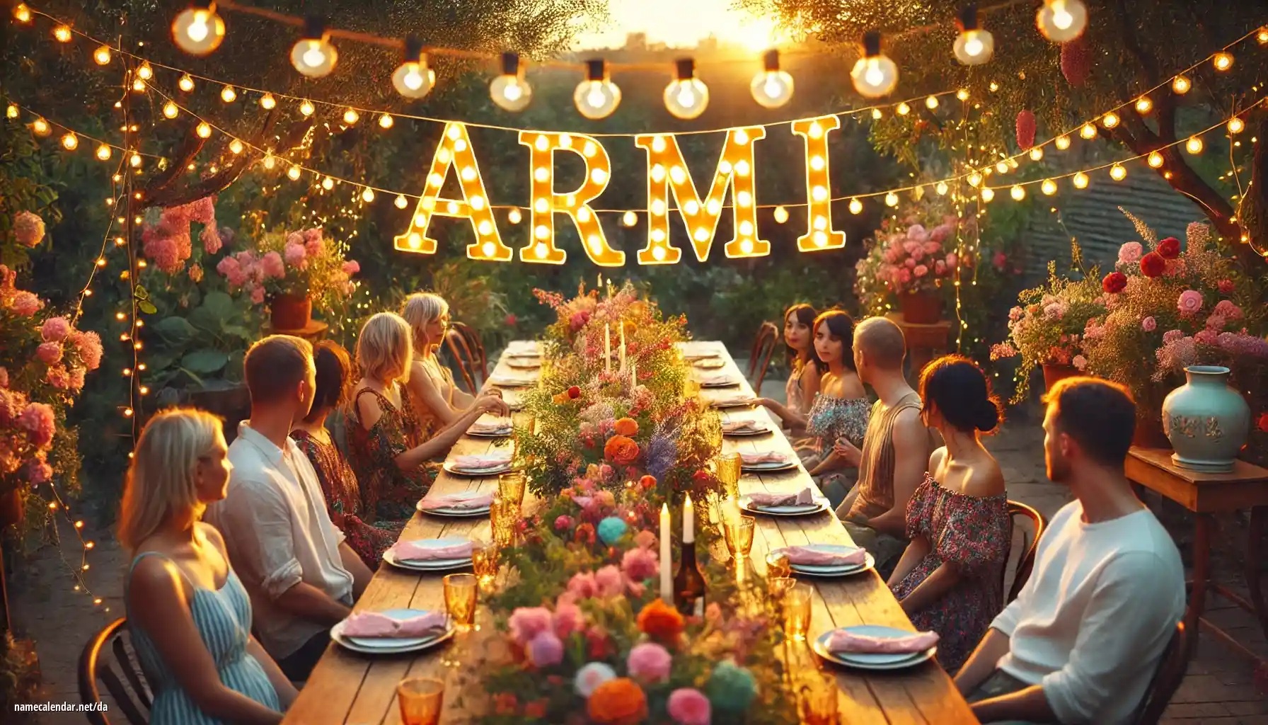 Fejring af navnedag og navn - Armi