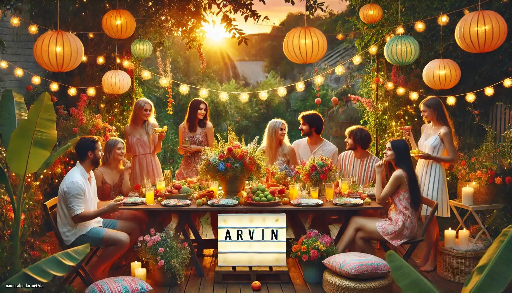 Fejring af navnedag og navn - Arvin