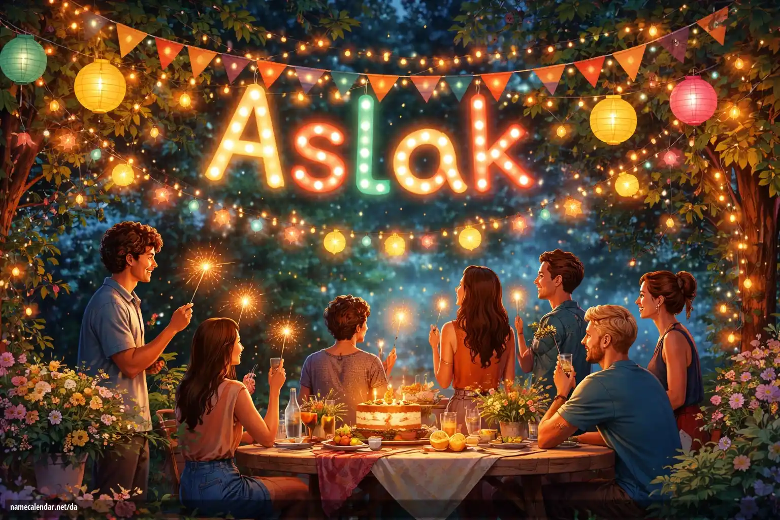 Fejring af navnedag og navn - Aslak