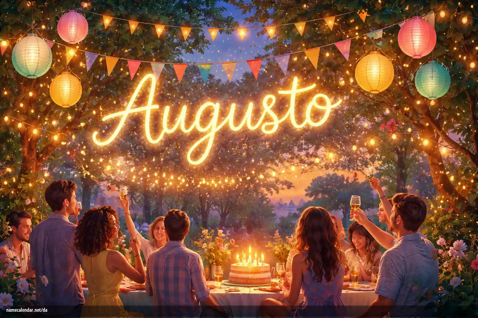 Fejring af navnedag og navn - Augusto