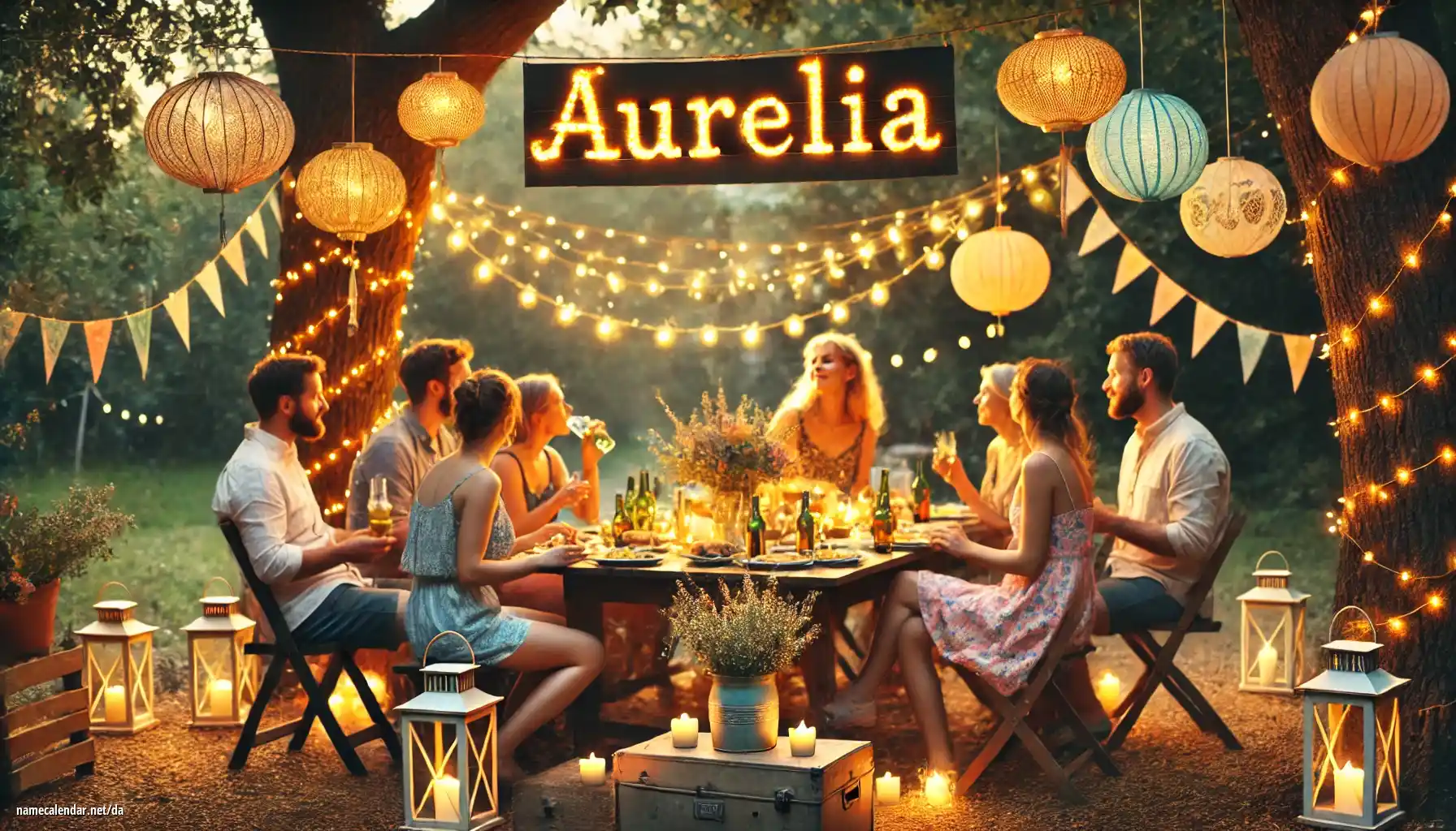 Fejring af navnedag og navn - Aurelia