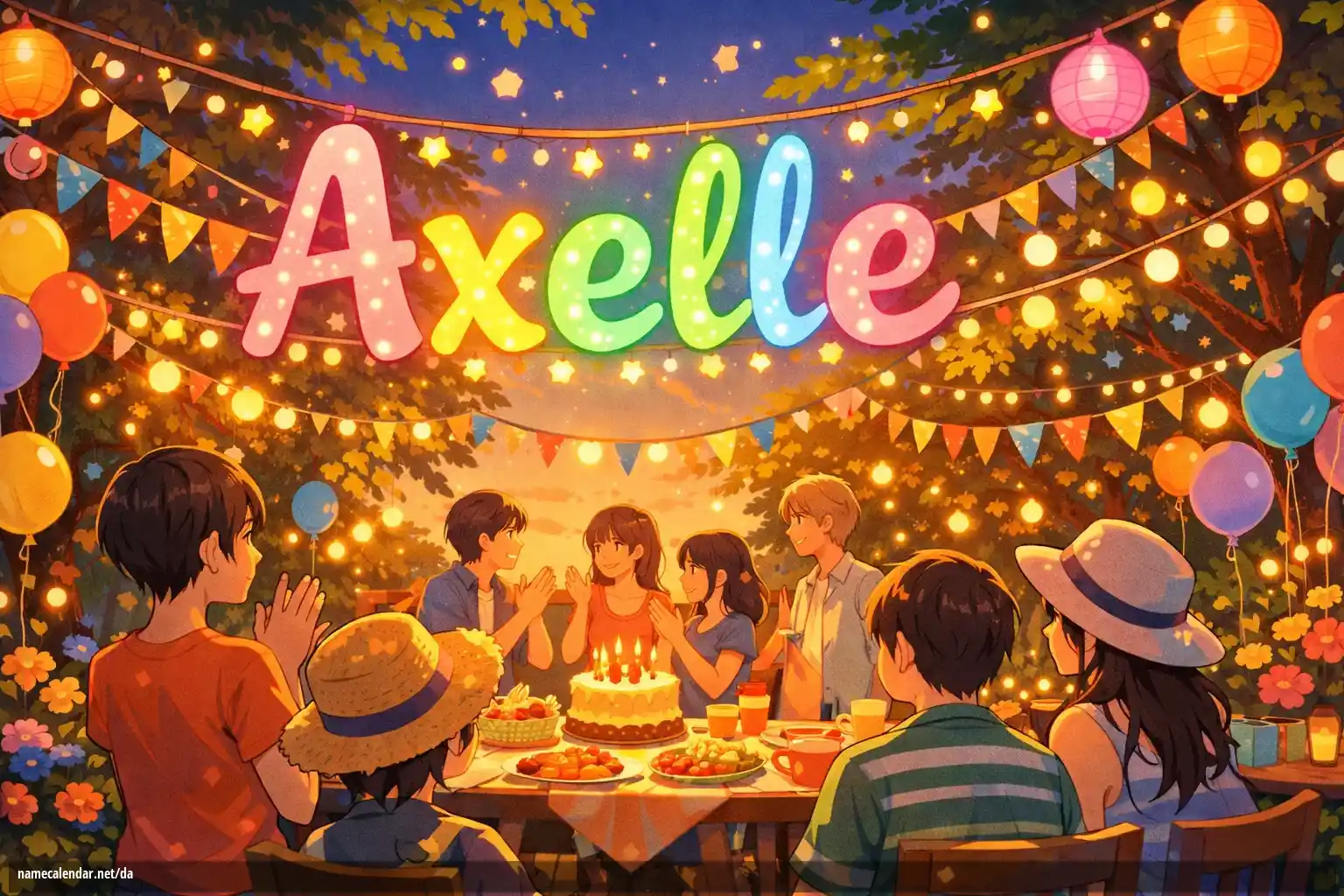 Fejring af navnedag og navn - Axelle
