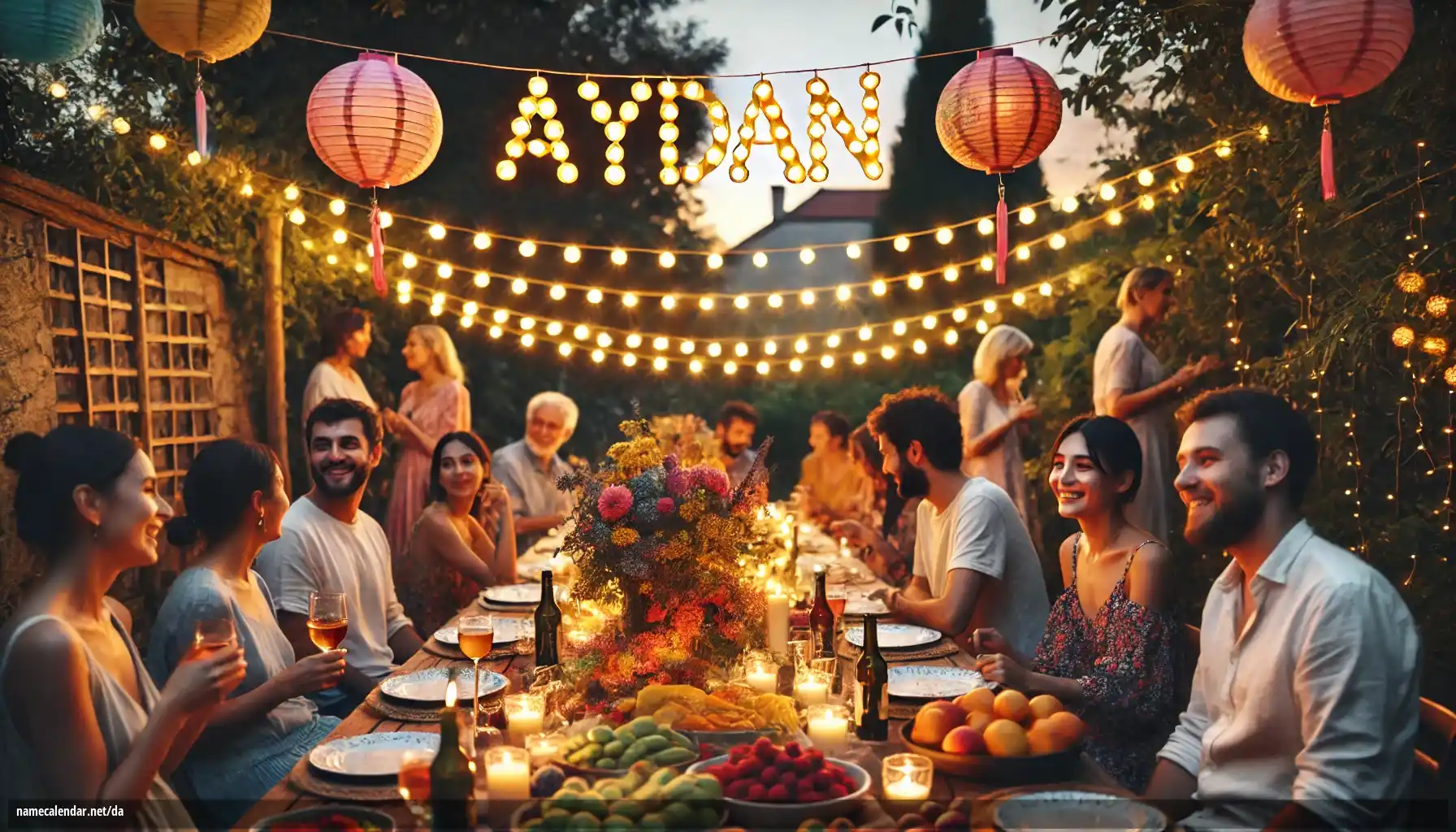 Fejring af navnedag og navn - Aydan