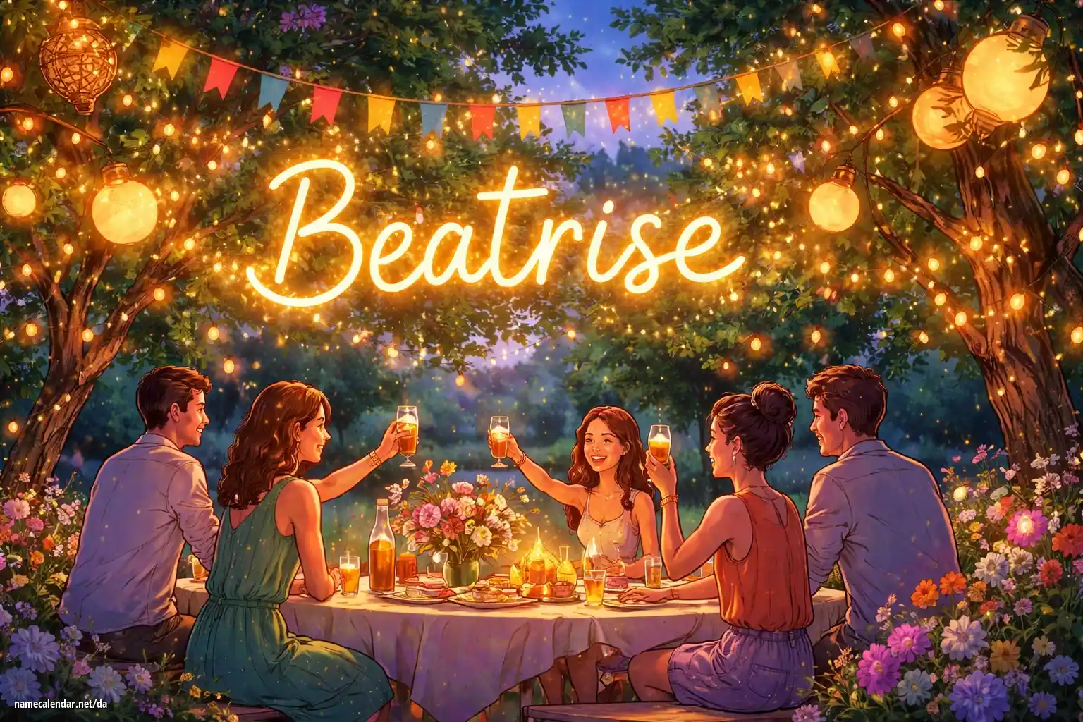 Fejring af navnedag og navn - Beatrise