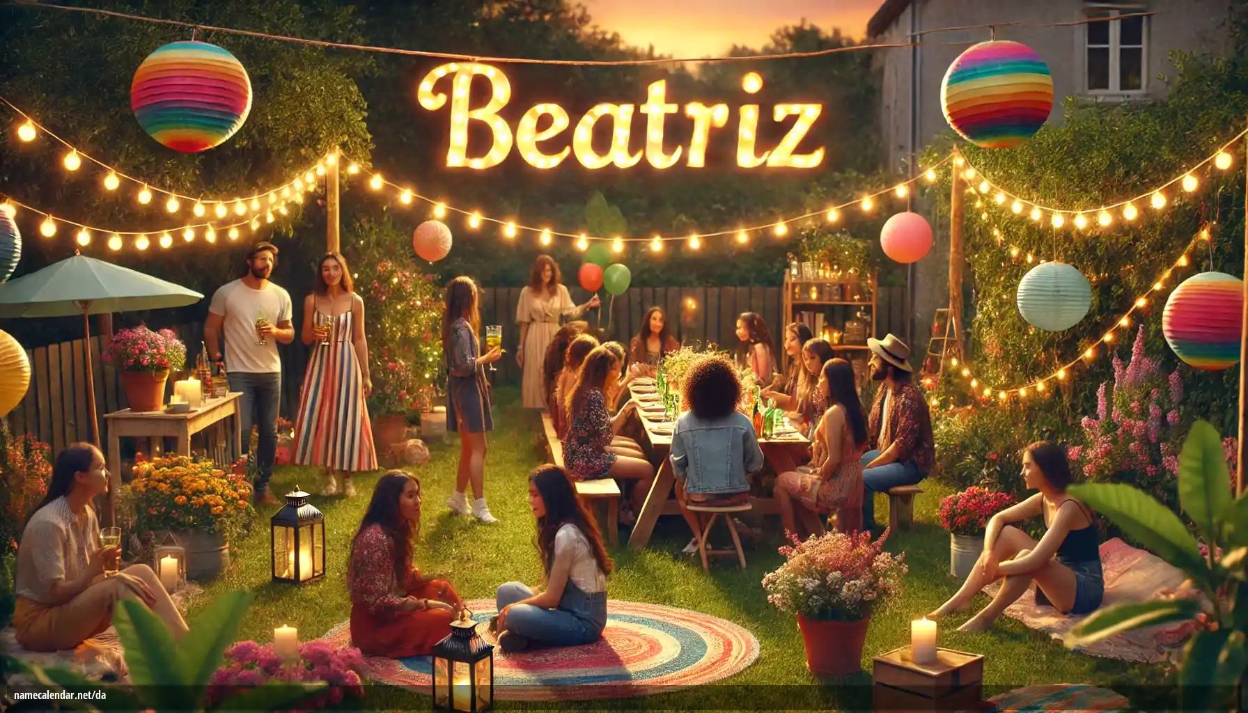 Fejring af navnedag og navn - Beatriz