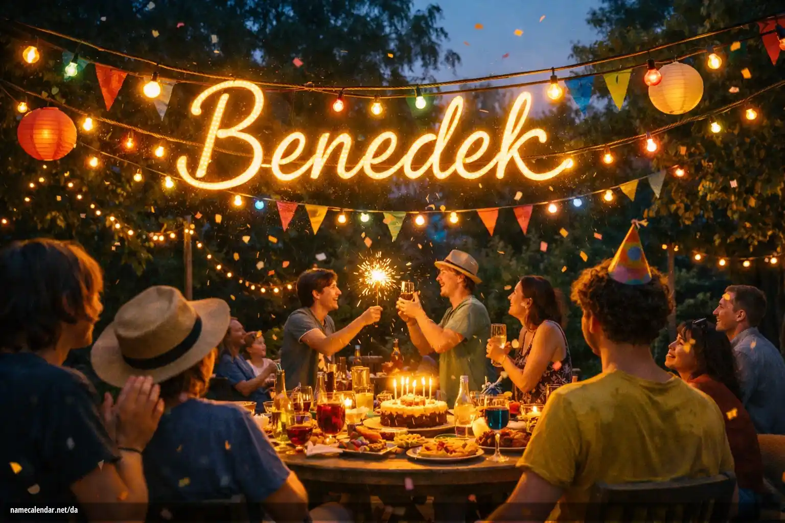 Fejring af navnedag og navn - Benedek