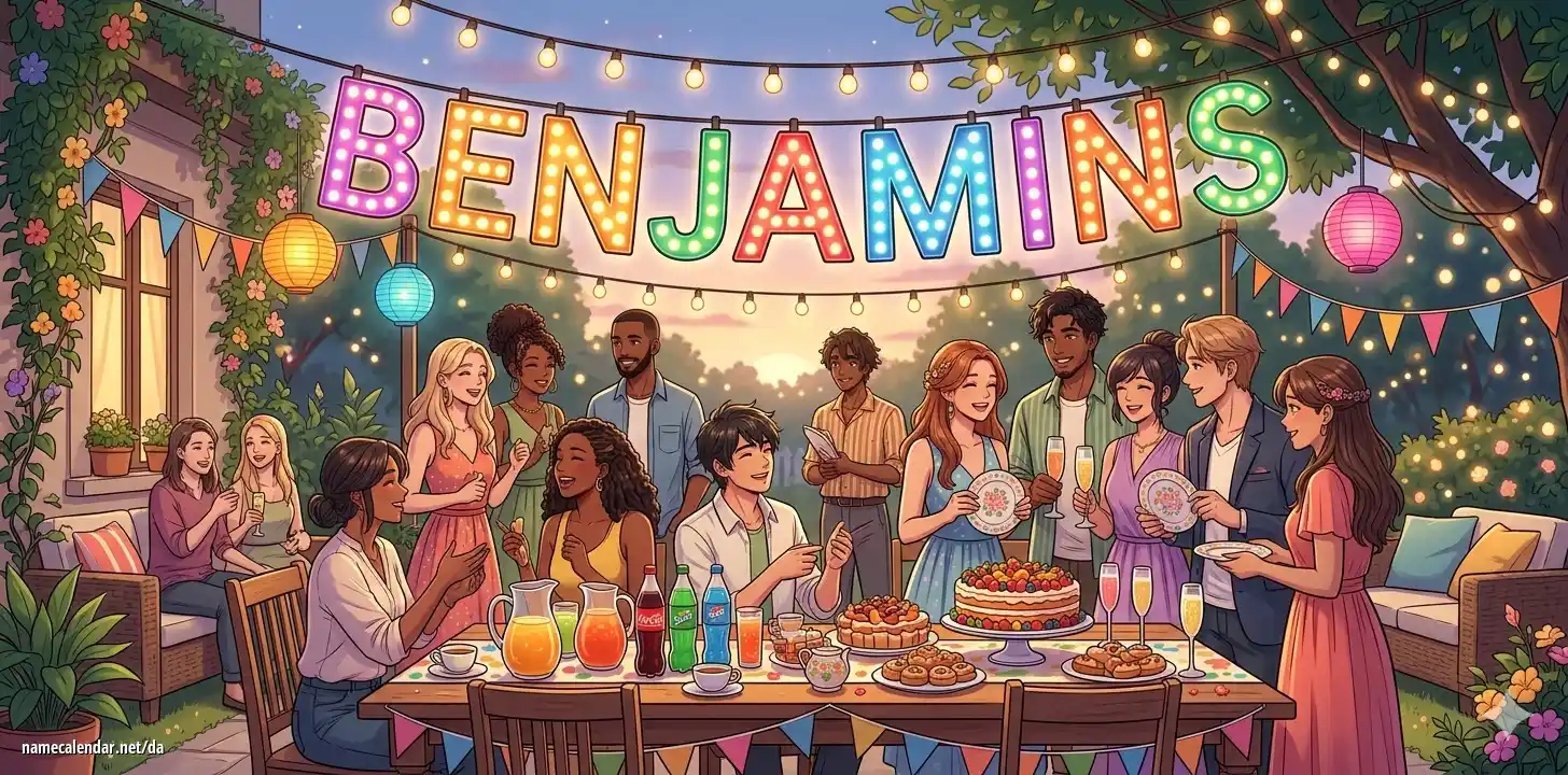 Fejring af navnedag og navn - Benjamins