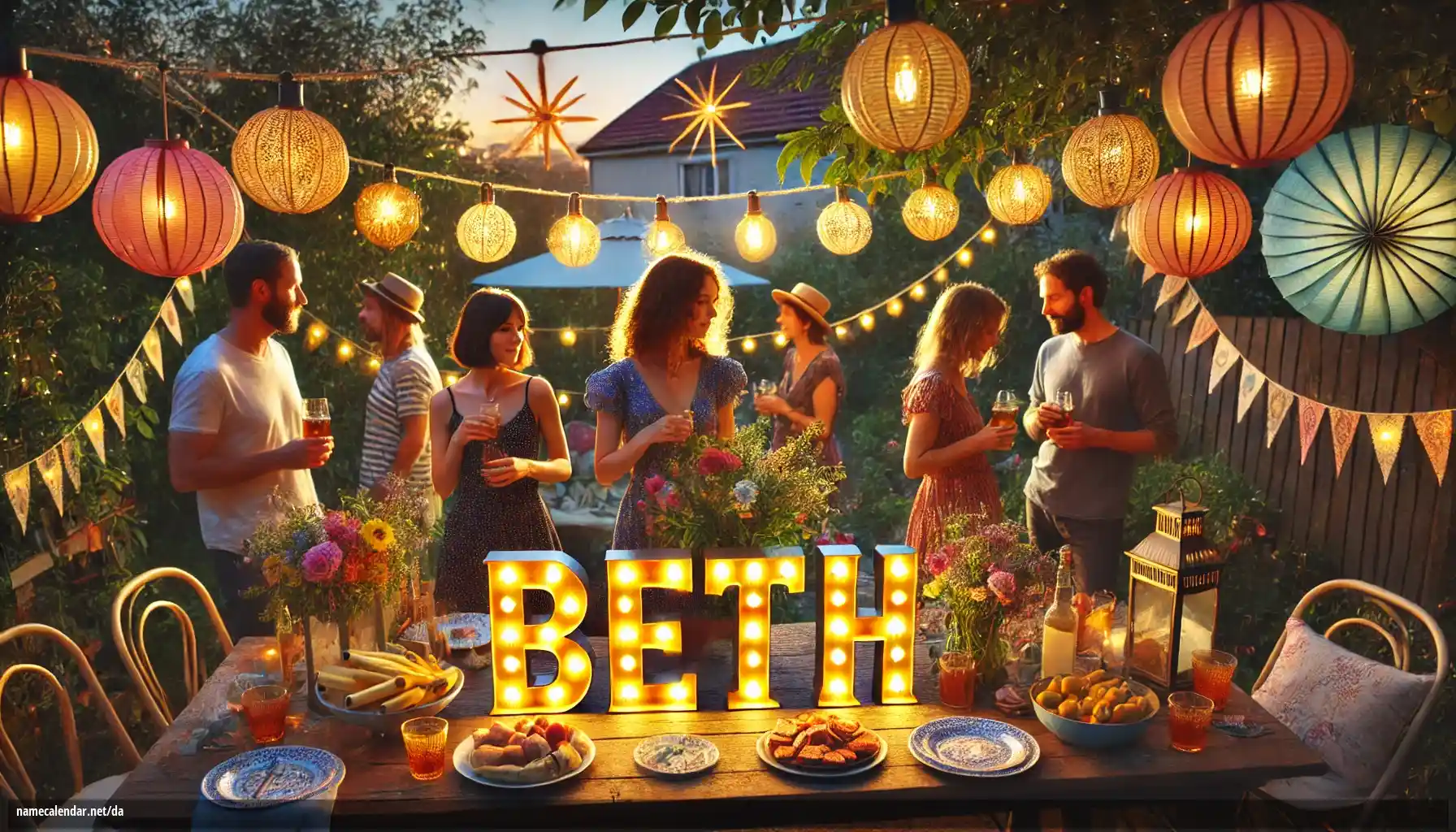 Fejring af navnedag og navn - Beth