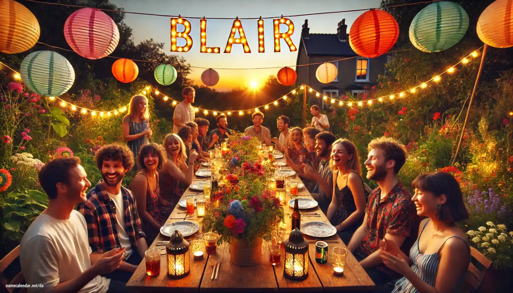 Fejring af navnedag og navn - Blair