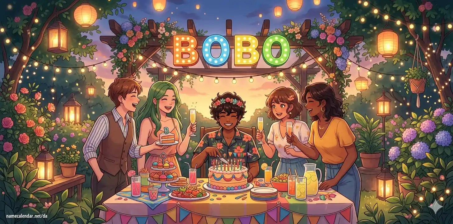 Fejring af navnedag og navn - Bobo