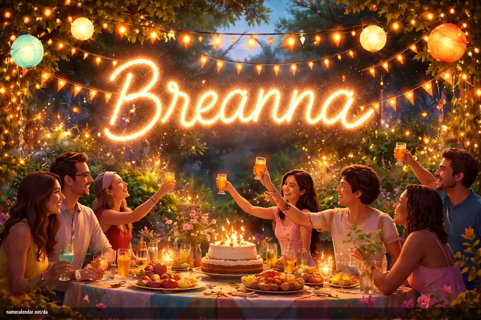 Fejring af navnedag og navn - Breanna