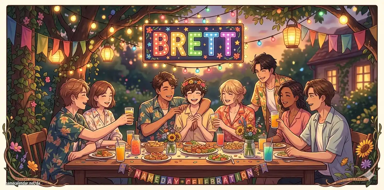Fejring af navnedag og navn - Brett
