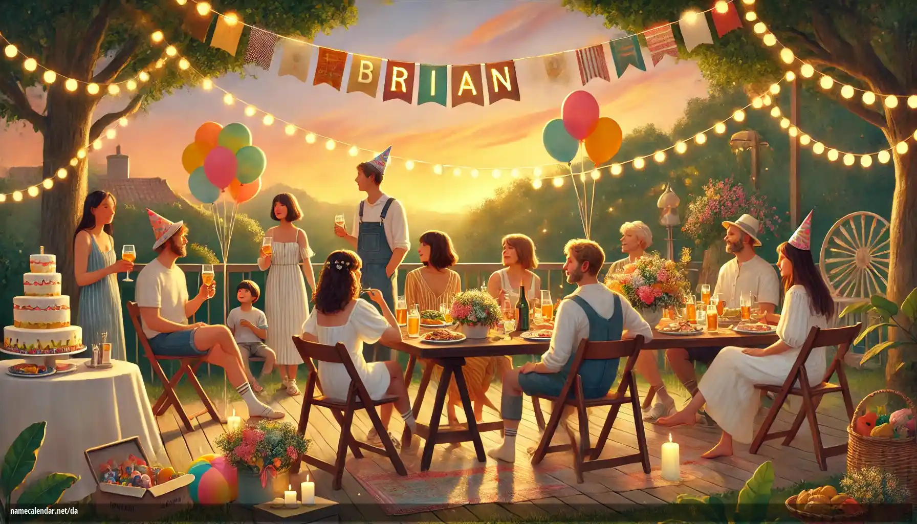 Fejring af navnedag og navn - Brian