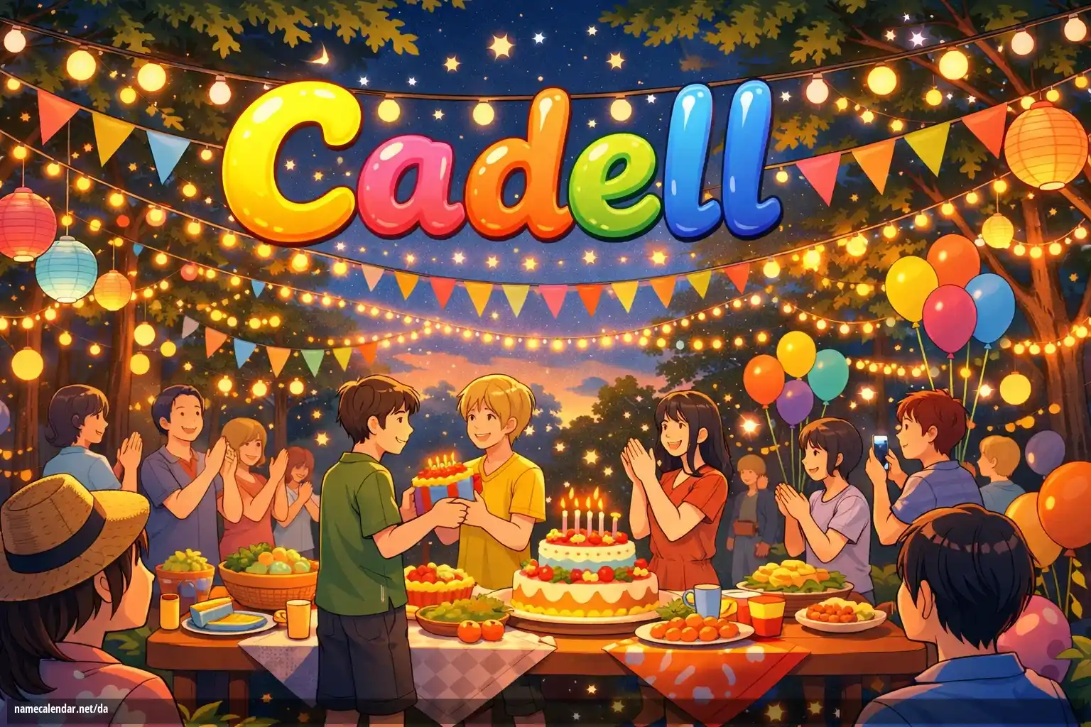 Fejring af navnedag og navn - Cadell