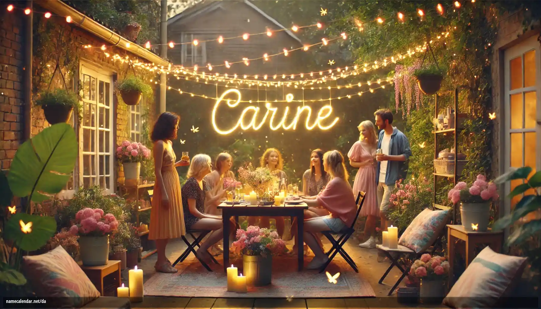 Fejring af navnedag og navn - Carine