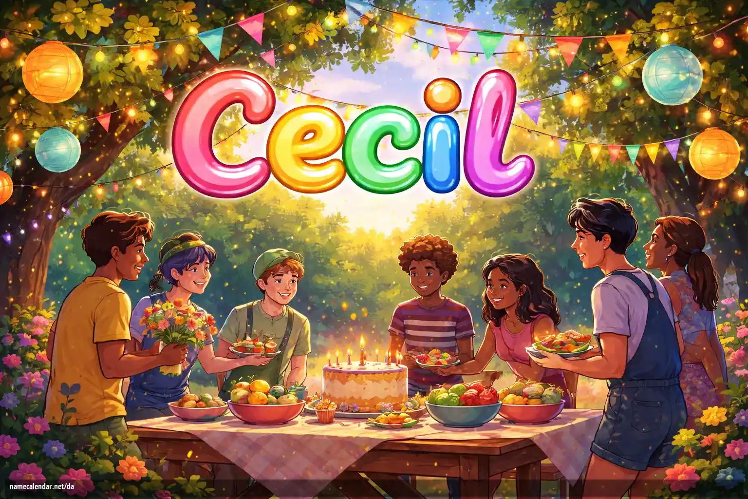Fejring af navnedag og navn - Cecil