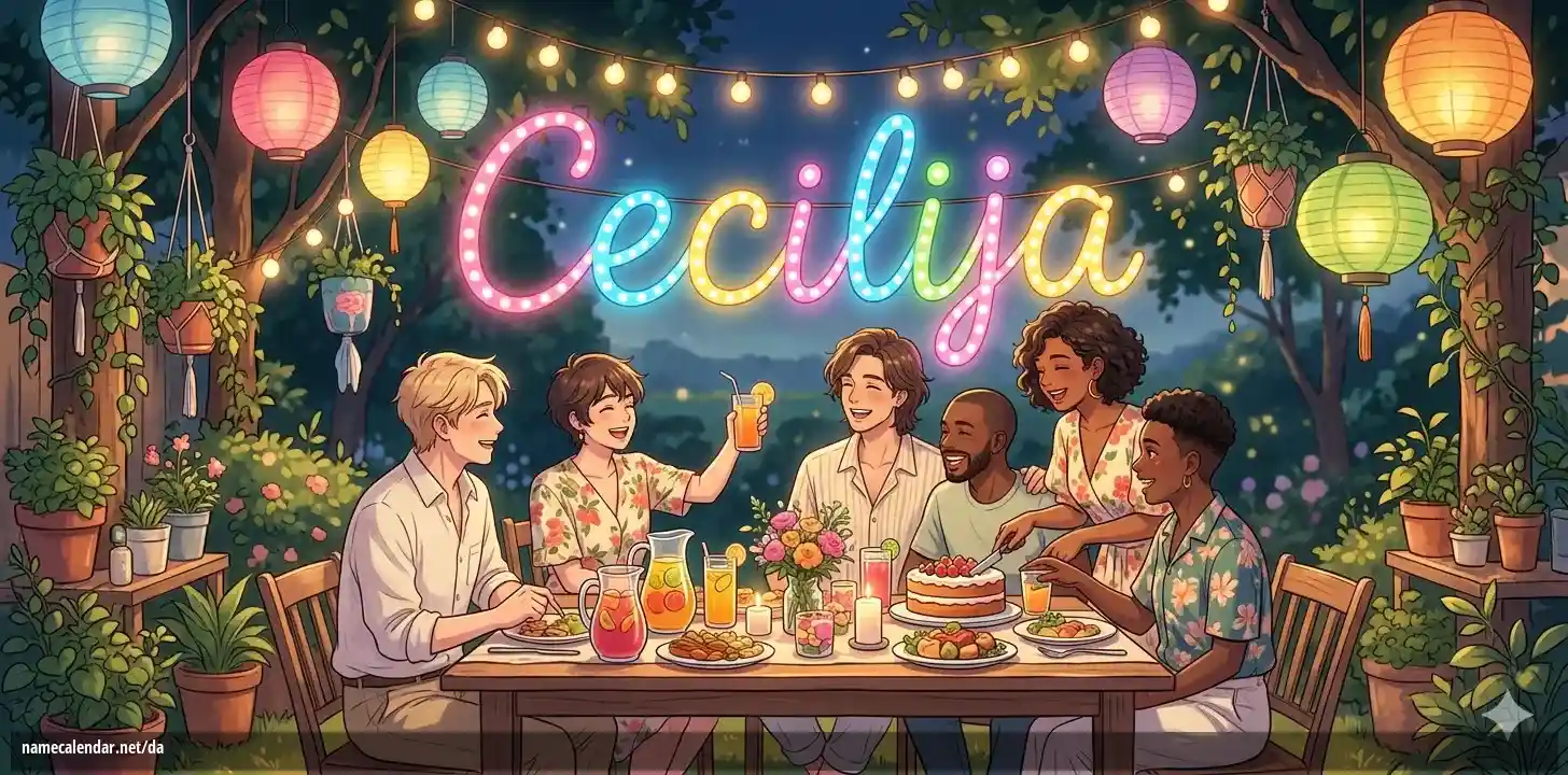 Fejring af navnedag og navn - Cecilija