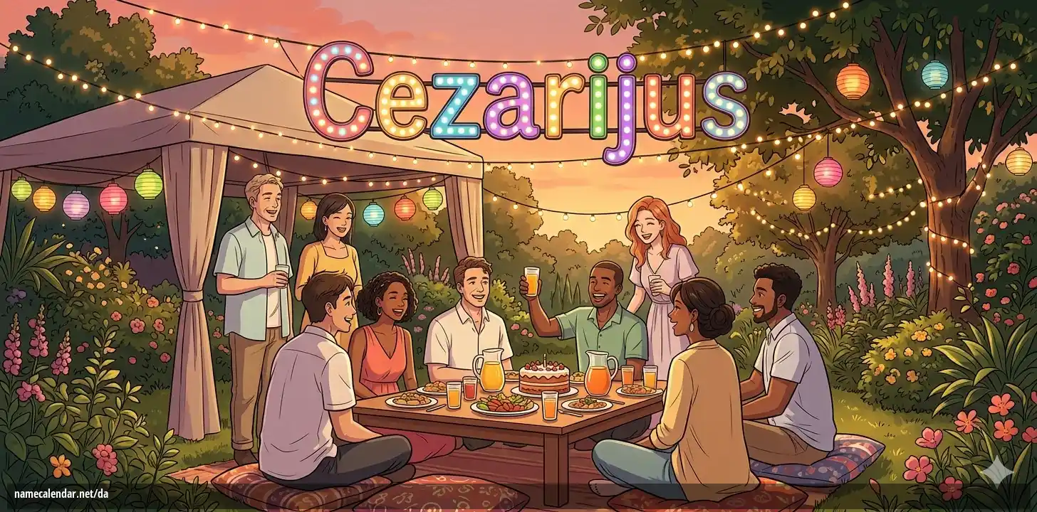 Fejring af navnedag og navn - Cezarijus