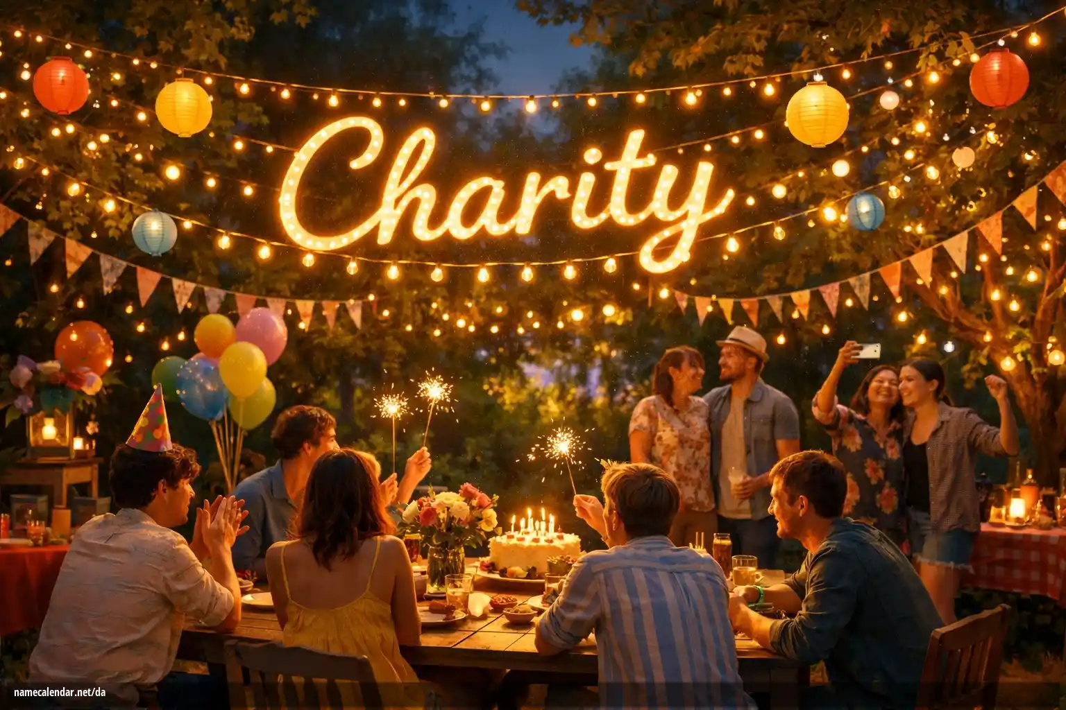 Fejring af navnedag og navn - Charity
