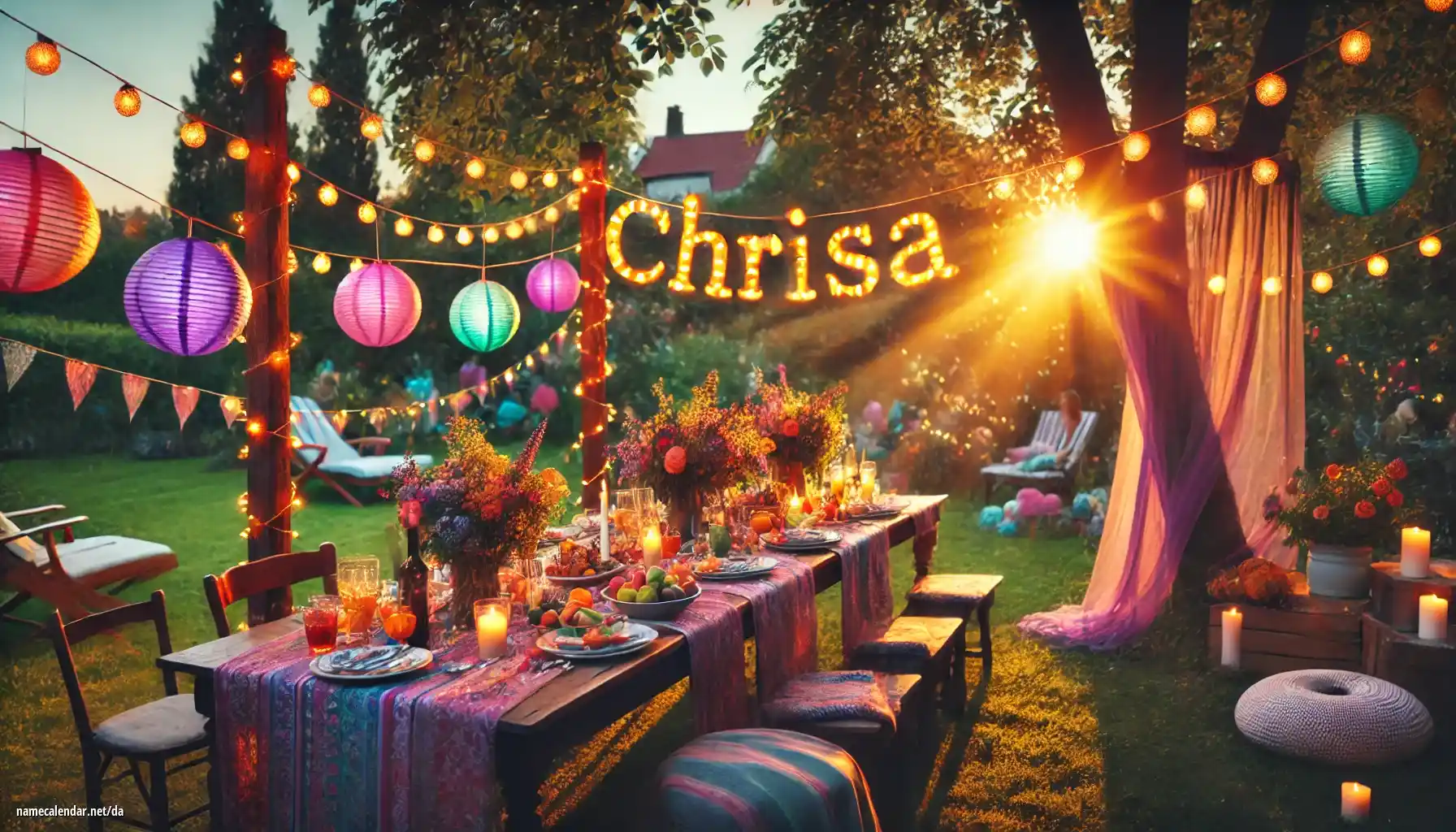 Fejring af navnedag og navn - Chrisa