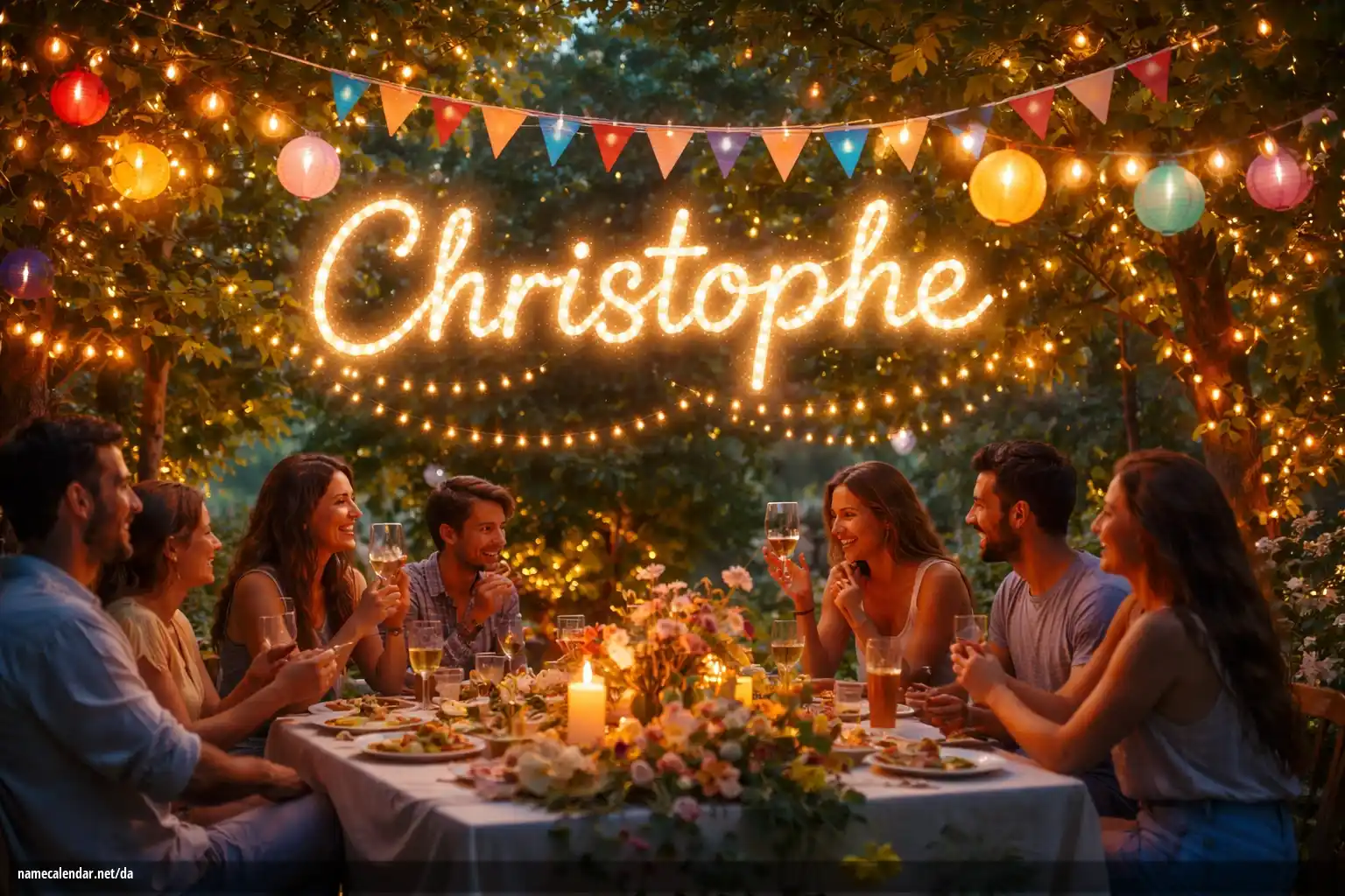 Fejring af navnedag og navn - Christophe