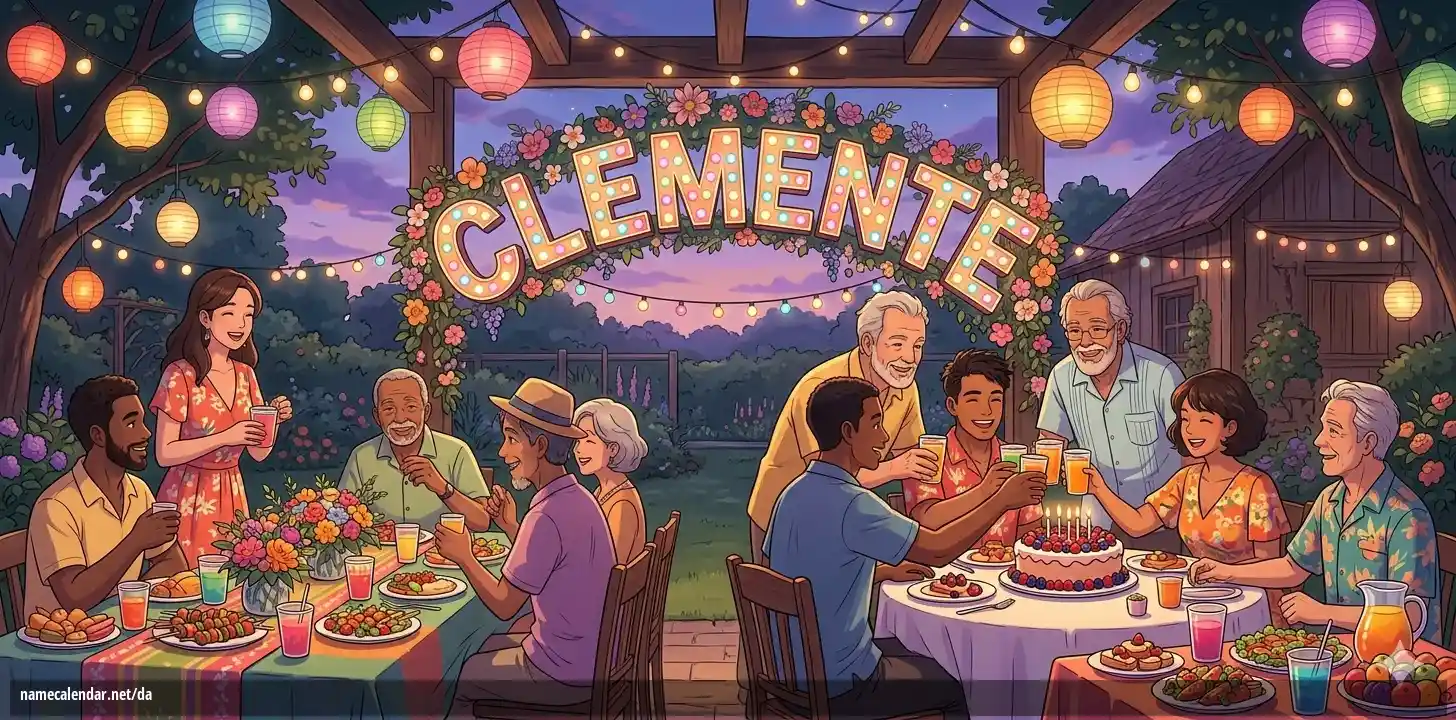 Fejring af navnedag og navn - Clemente
