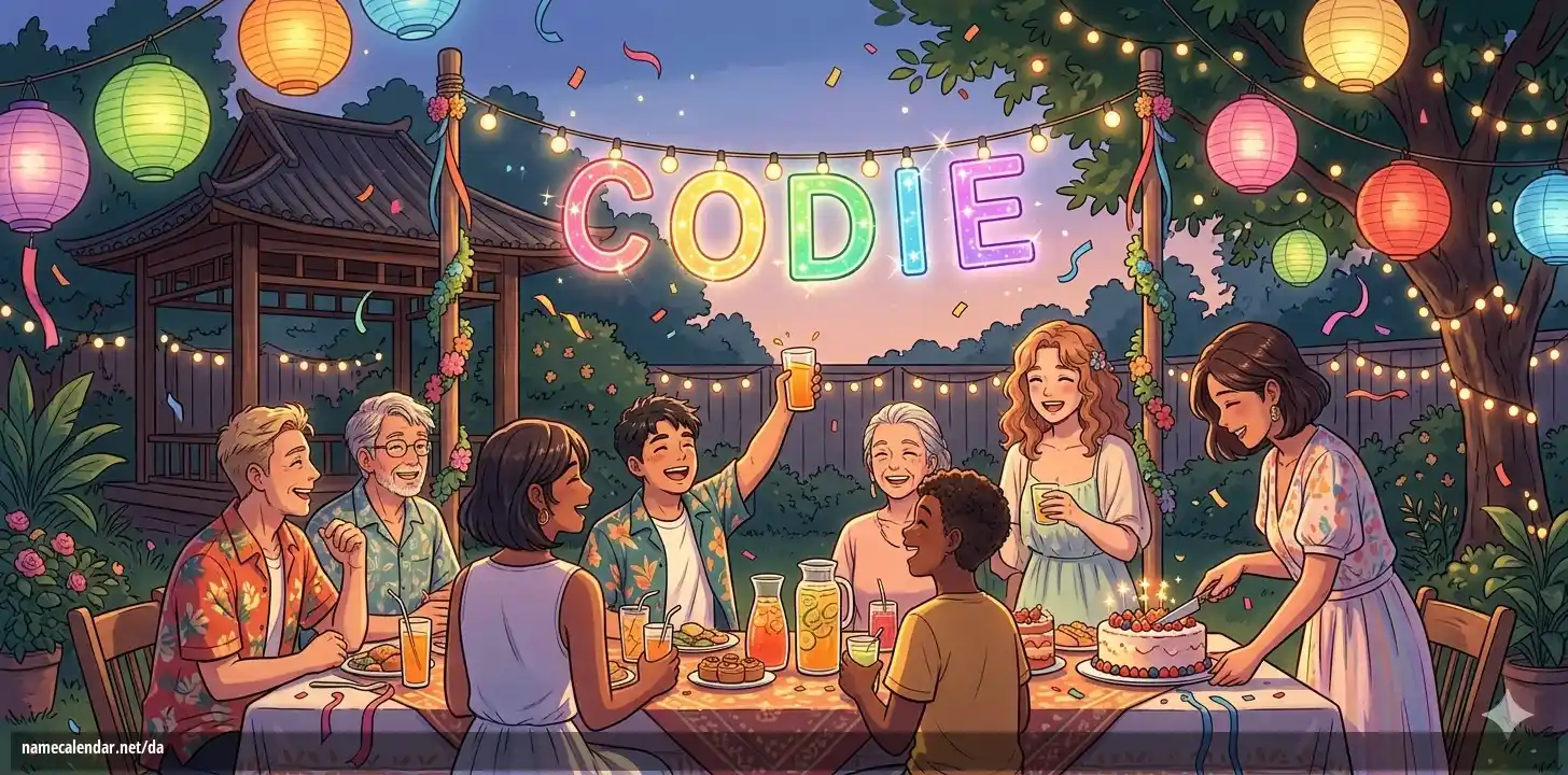 Fejring af navnedag og navn - Codie