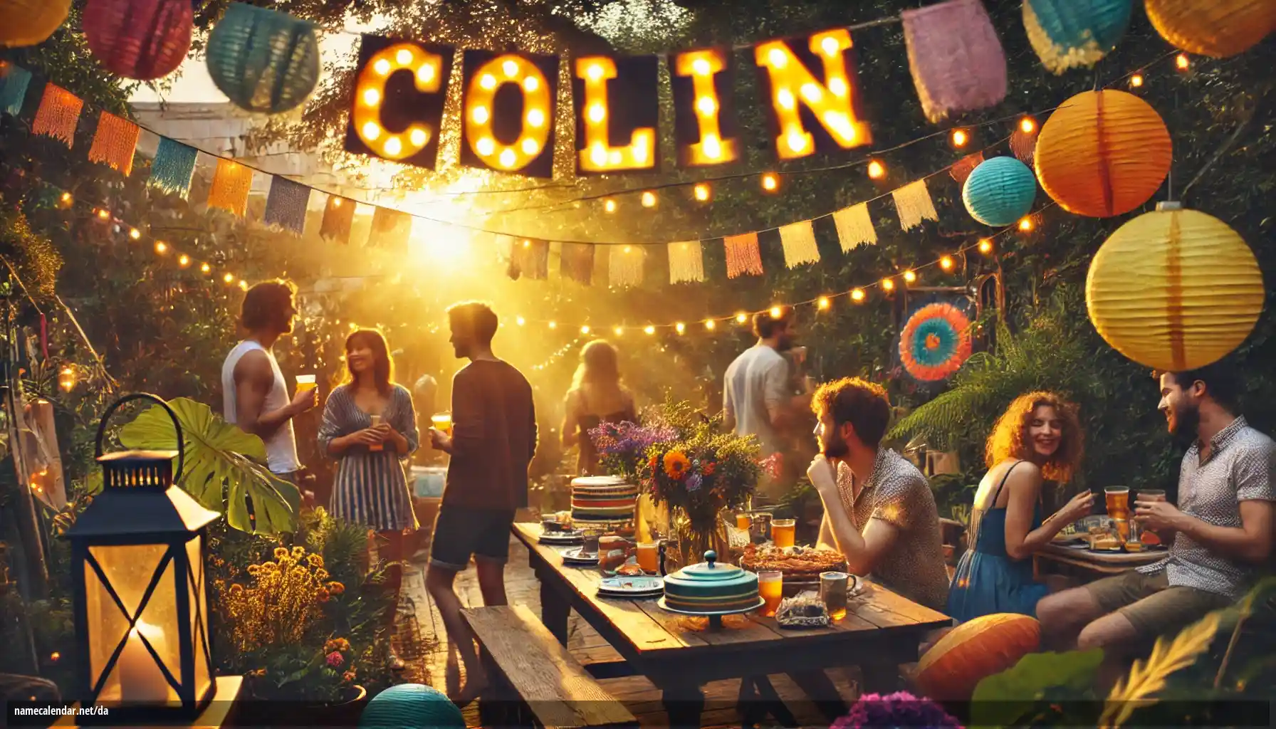 Fejring af navnedag og navn - Colin